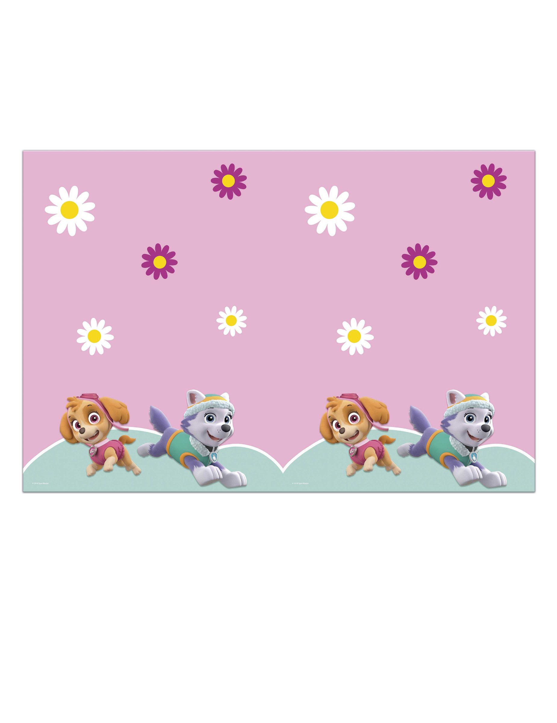 Nappe en plastique Pat' Patrouille Skye et Everest 120 x 180 cm
