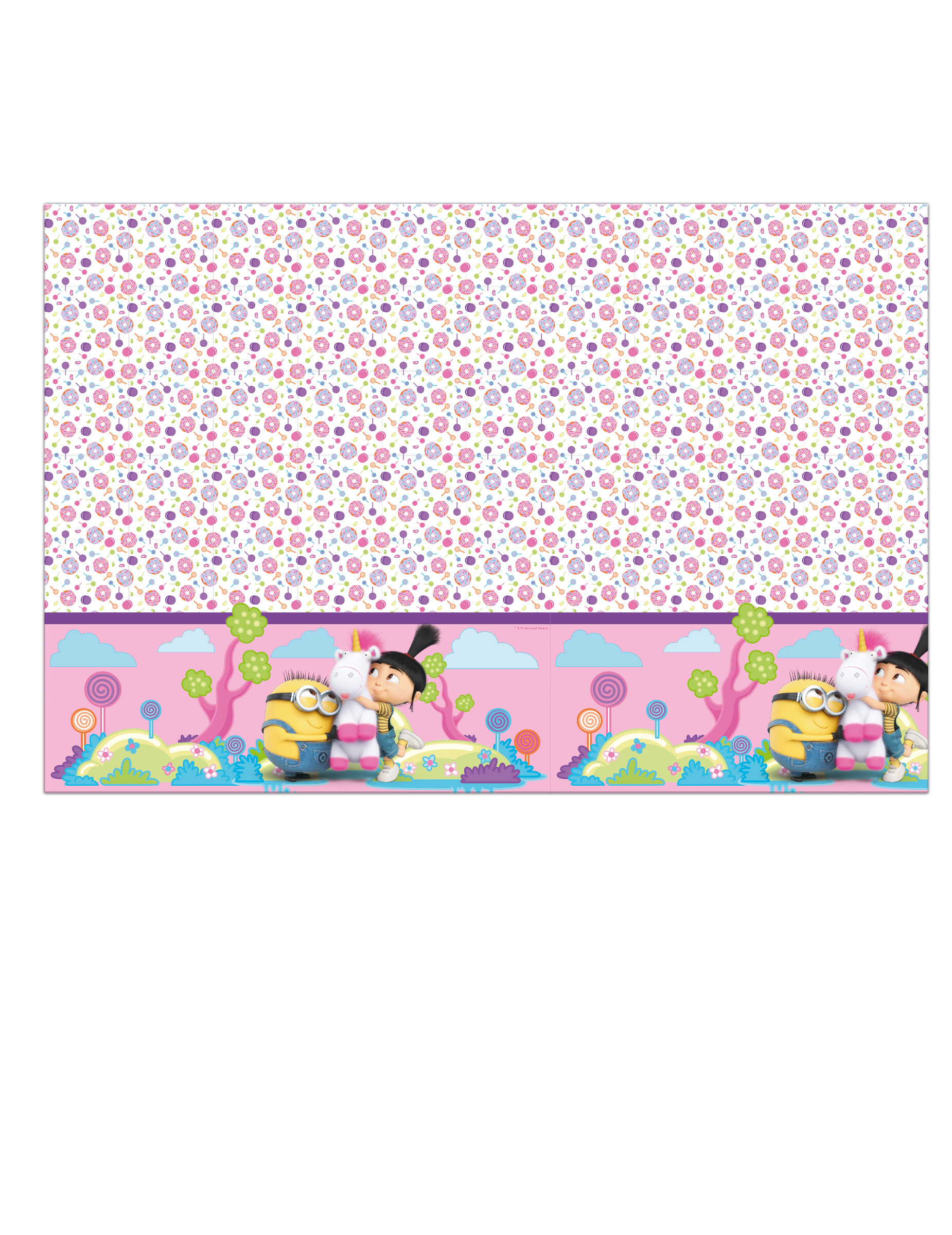 Nappe en plastique Minions Licorne 120 x 180 cm