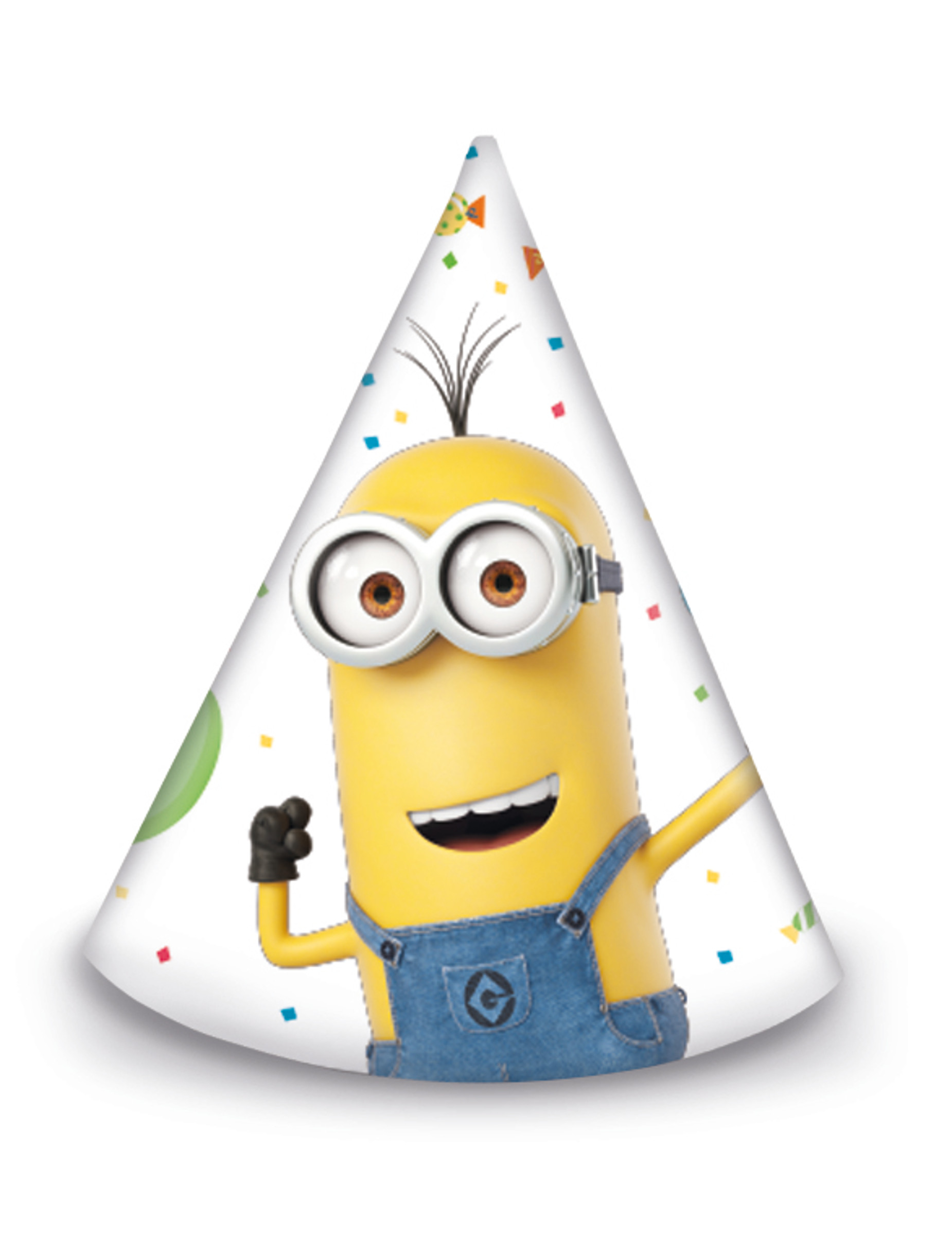 6 Chapeaux de fête Minions ballons party