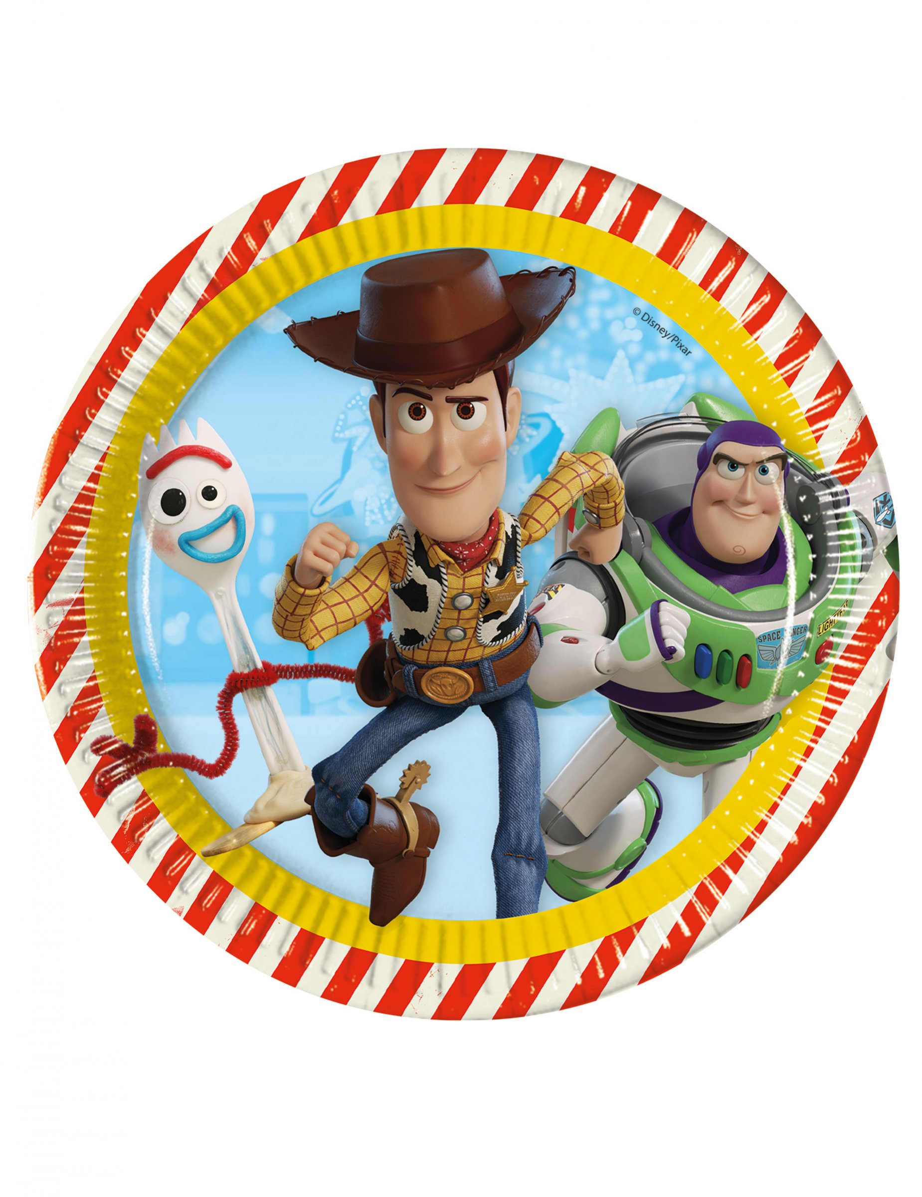 8 Assiettes en carton Toy Story 4 23 cm