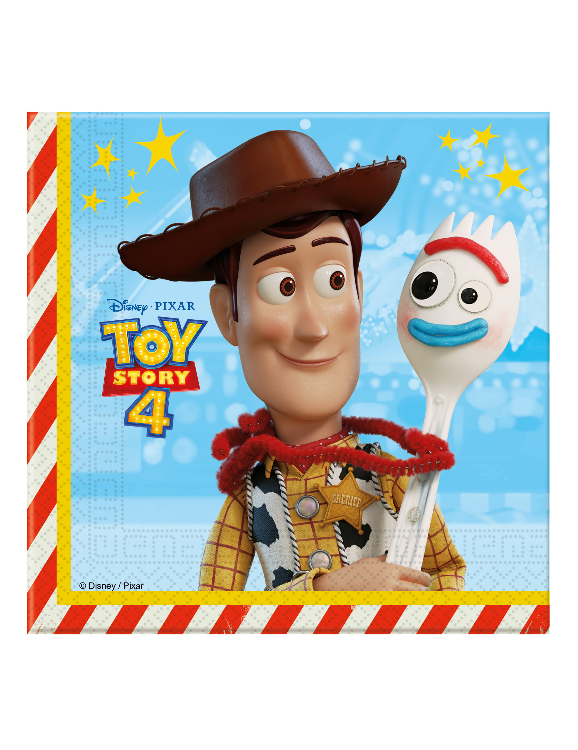 20 Serviettes en papier Toy Story 4 33 x 33 cm