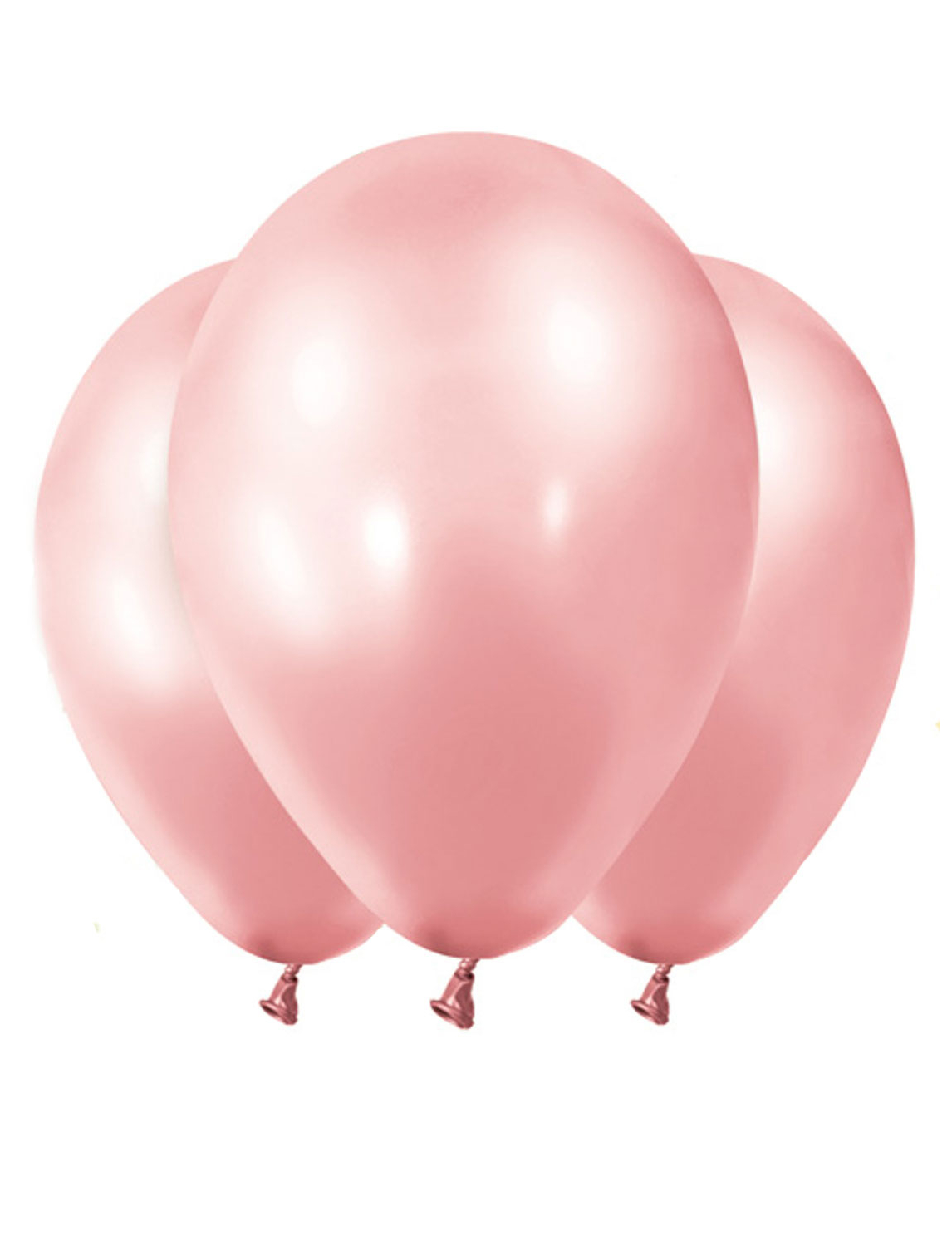 12 Ballons métallisés rose gold 28 cm