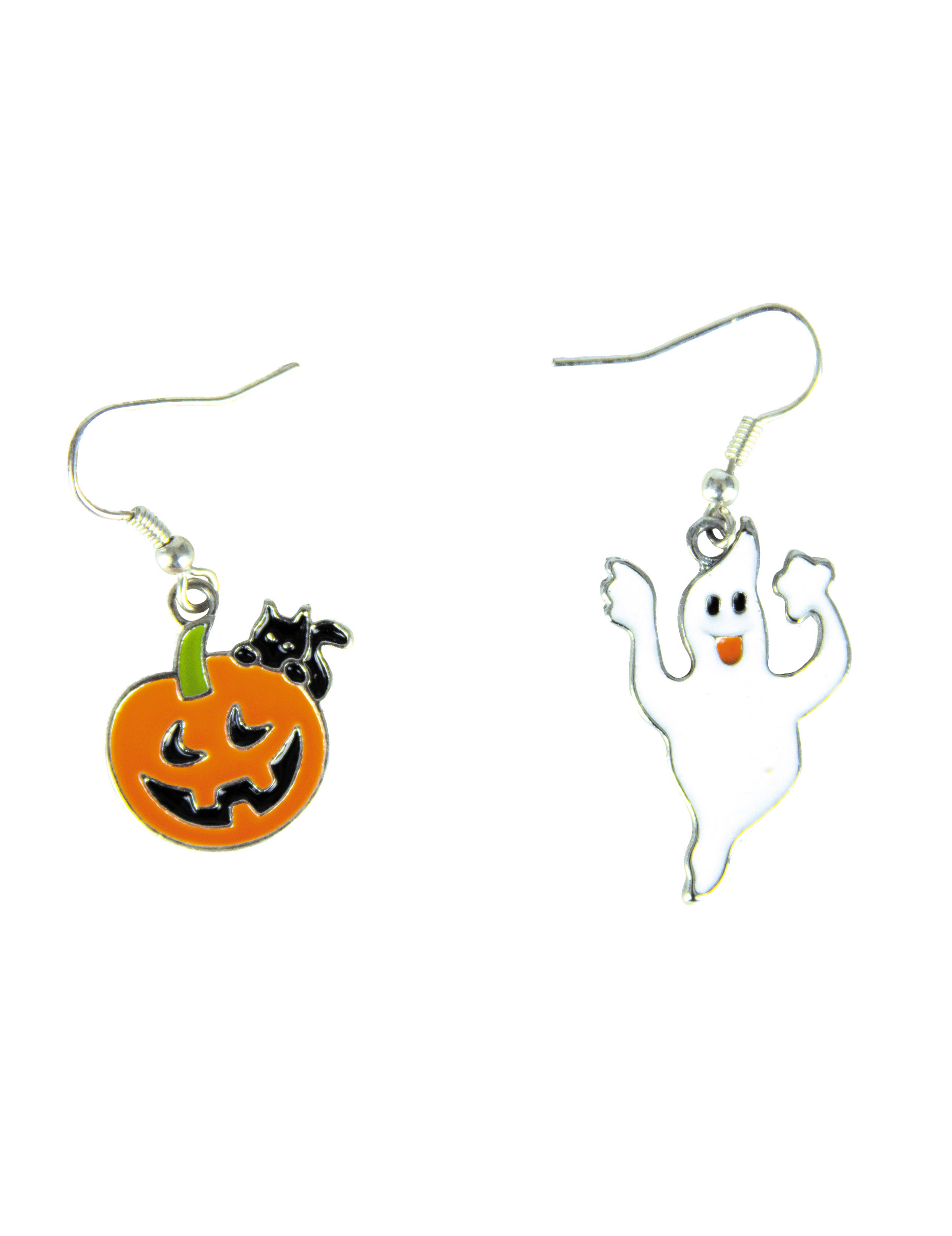 Boucles d'oreilles citrouille et fantôme