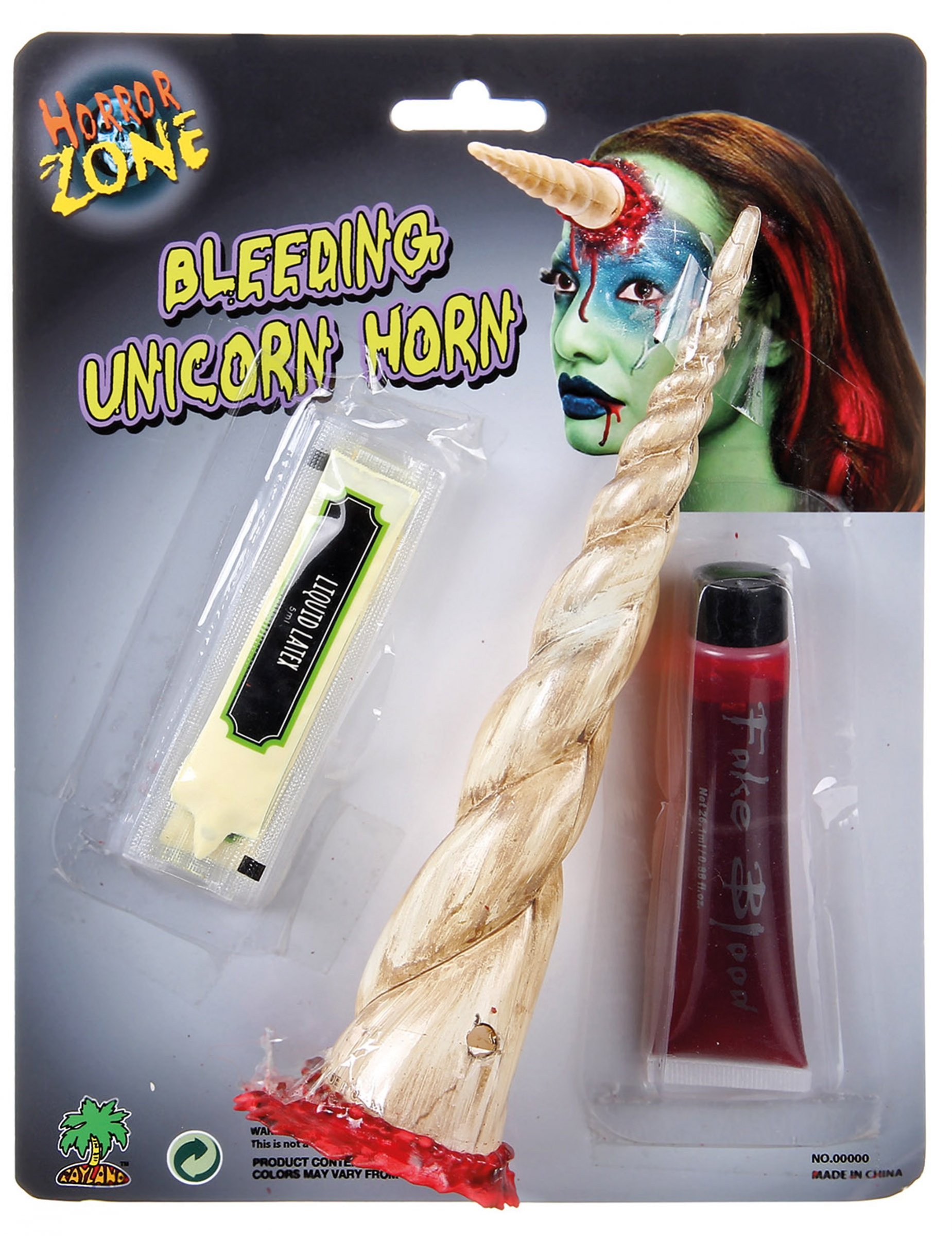Kit maquillage corne de licorne ensanglantée