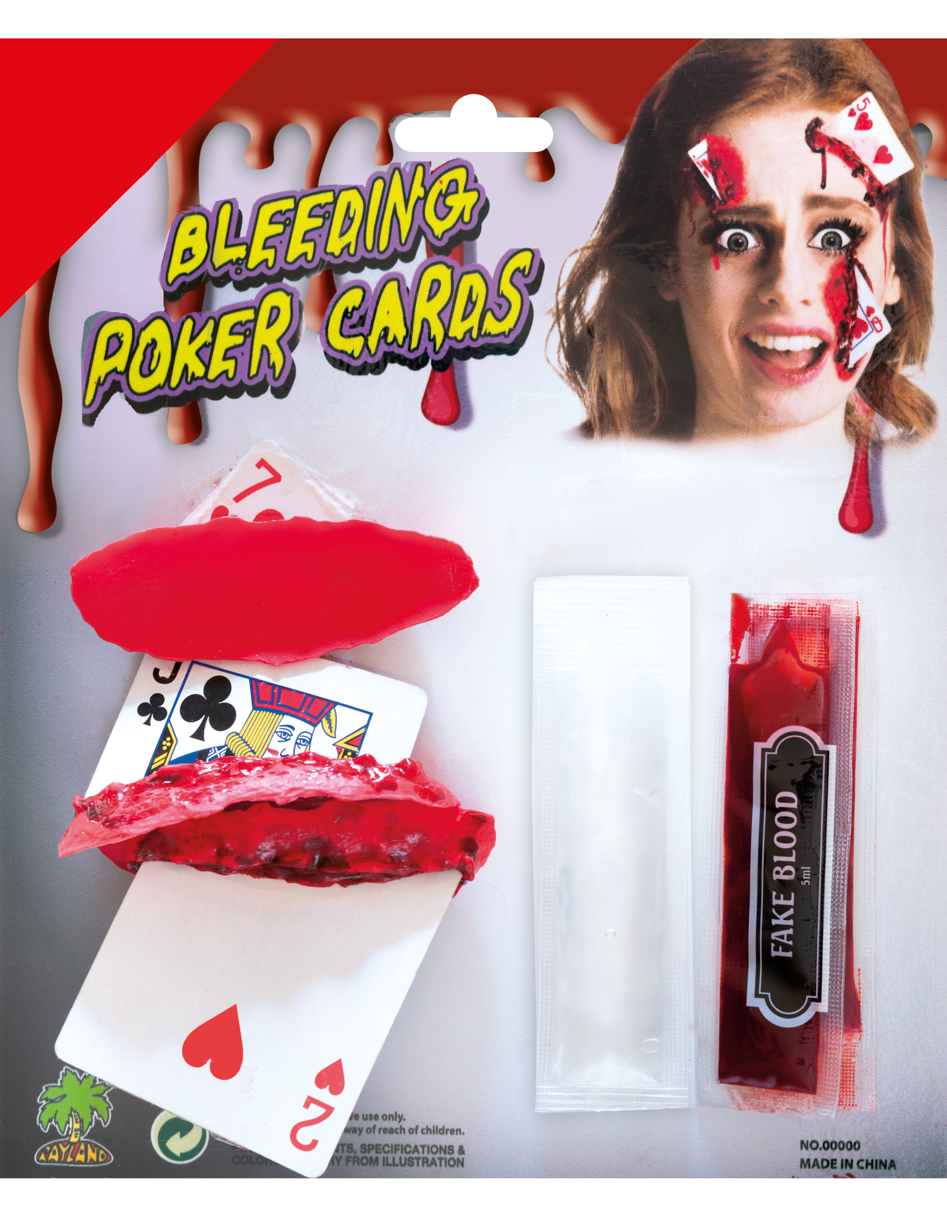 Kit maquillage cartes ensanglantées