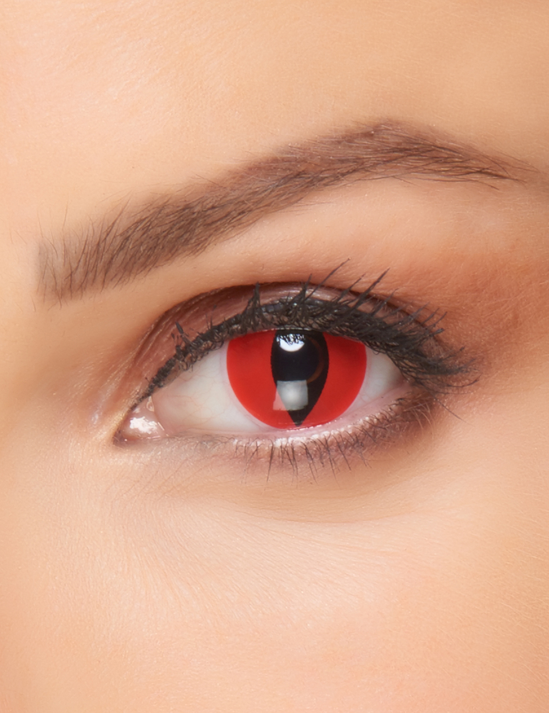Lentilles fantaisie  il de chat rouge 3 mois adulte