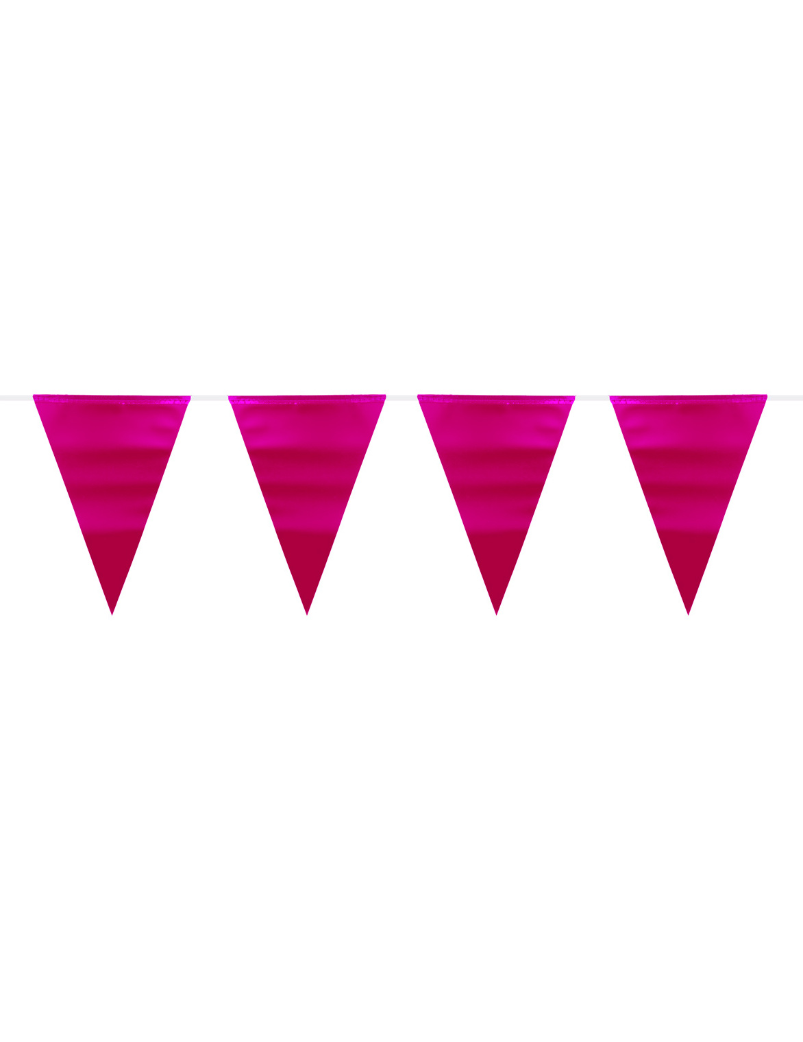 Guirlande fanions rose métallique 6 m