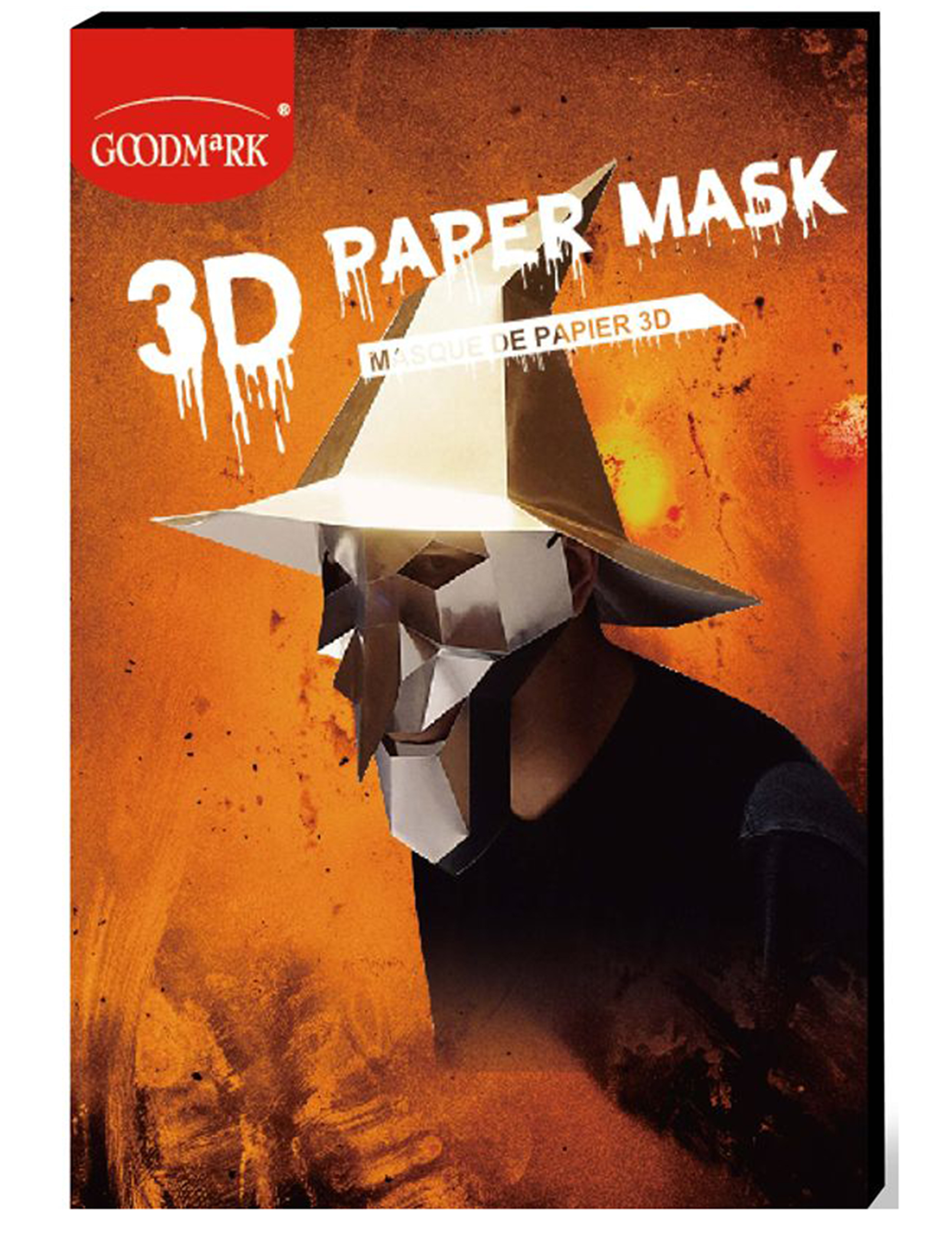 Masque de papier 3D sorcière adulte