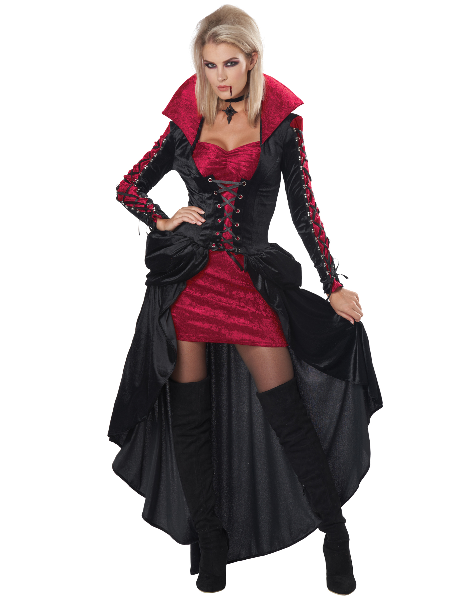 Déguisement vampire a laçages luxe femme