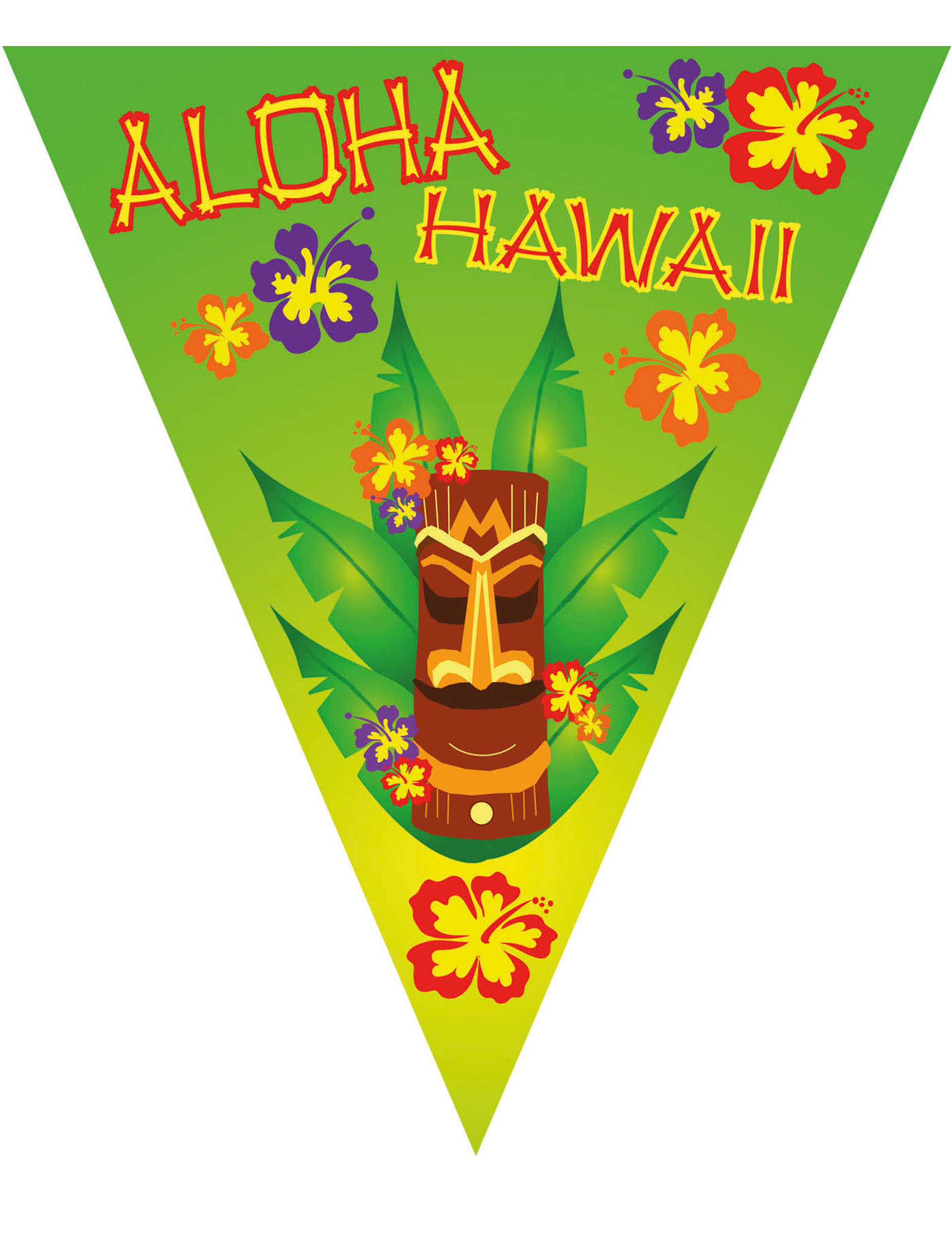 Guirlande fanions Hawaï 5 m