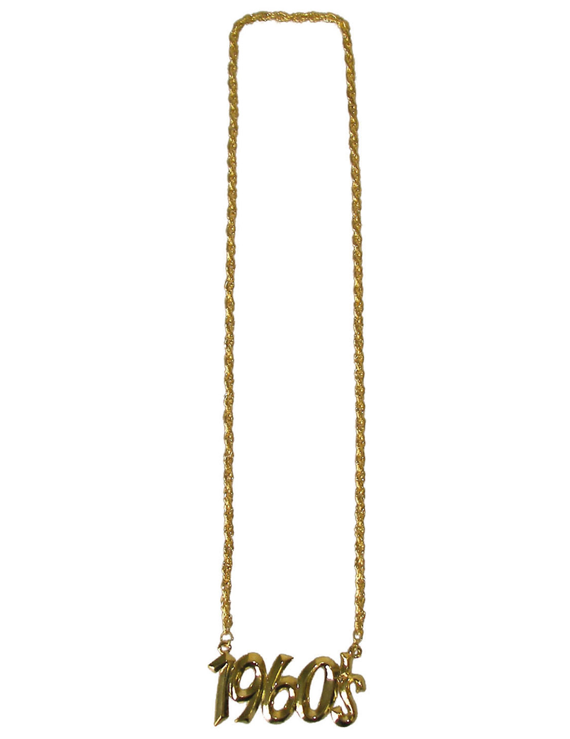 Collier doré année 1960 adulte
