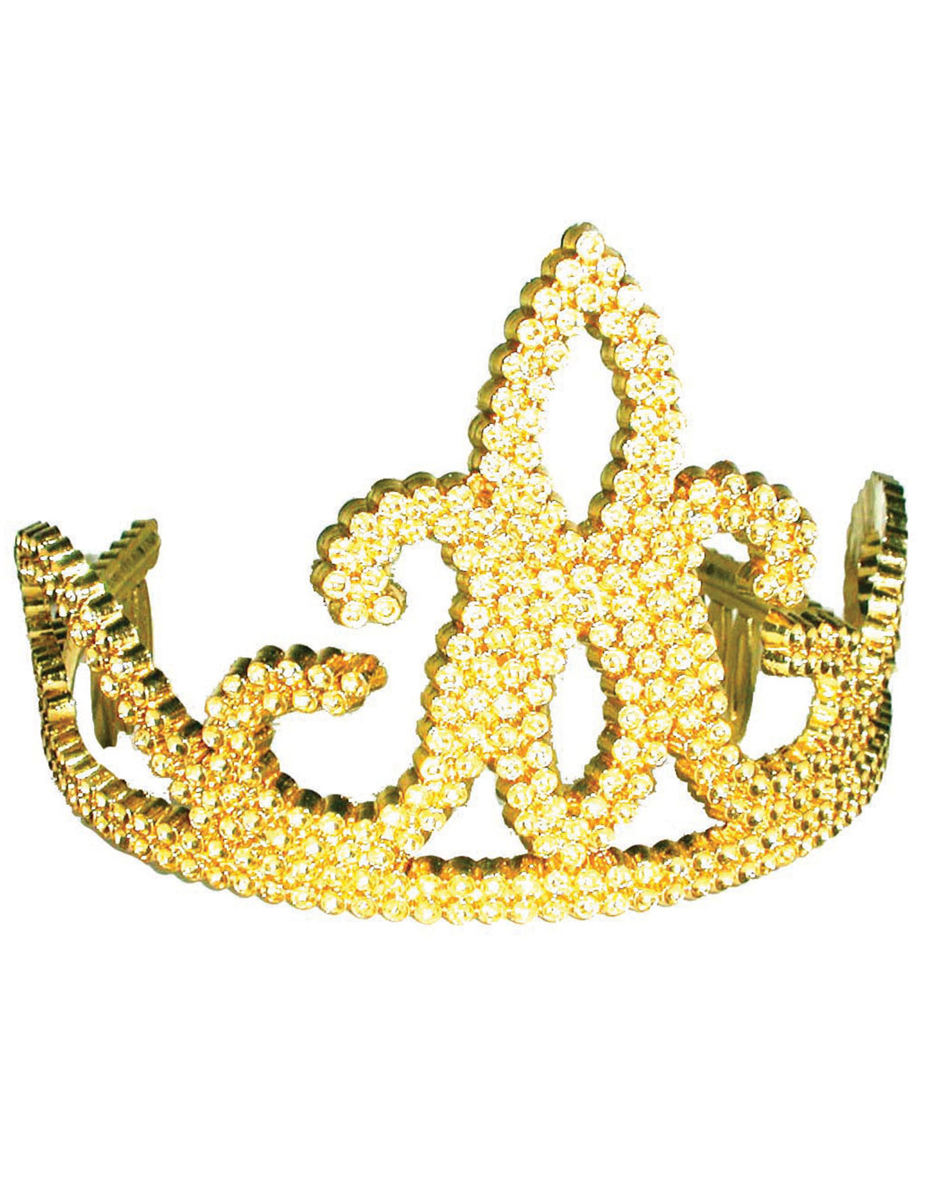 Diadème strass doré enfant