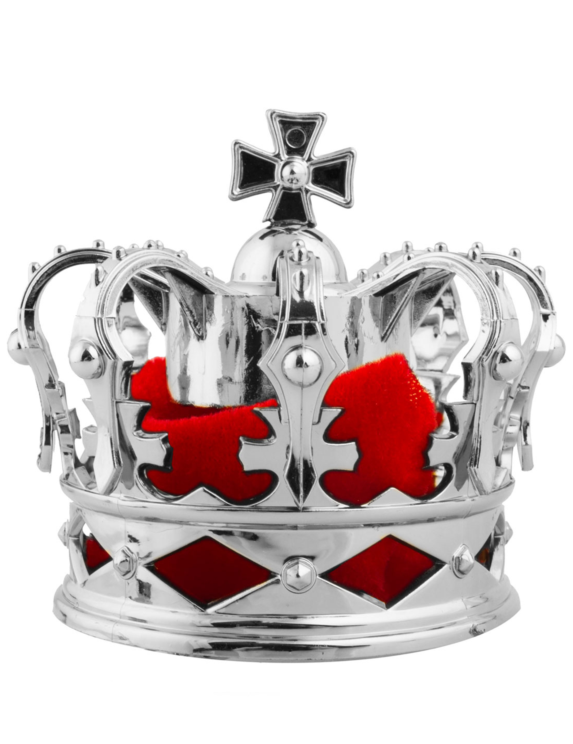 Pince à cheveux mini couronne royale argentée