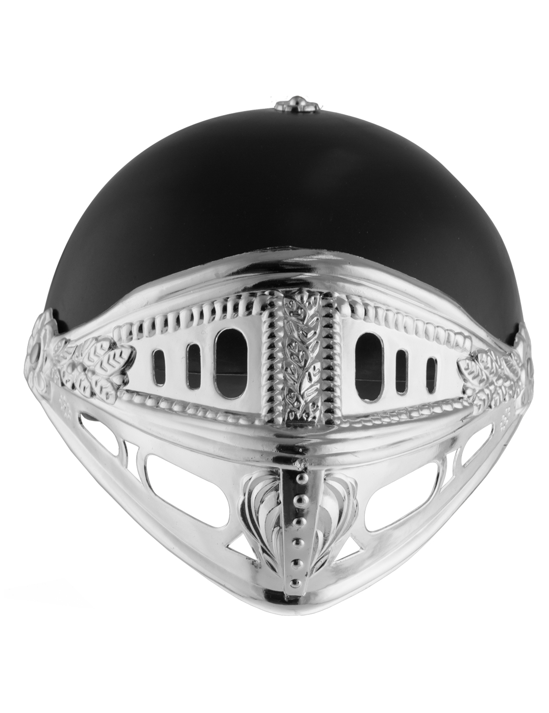 Casque chevalier noir et argent enfant