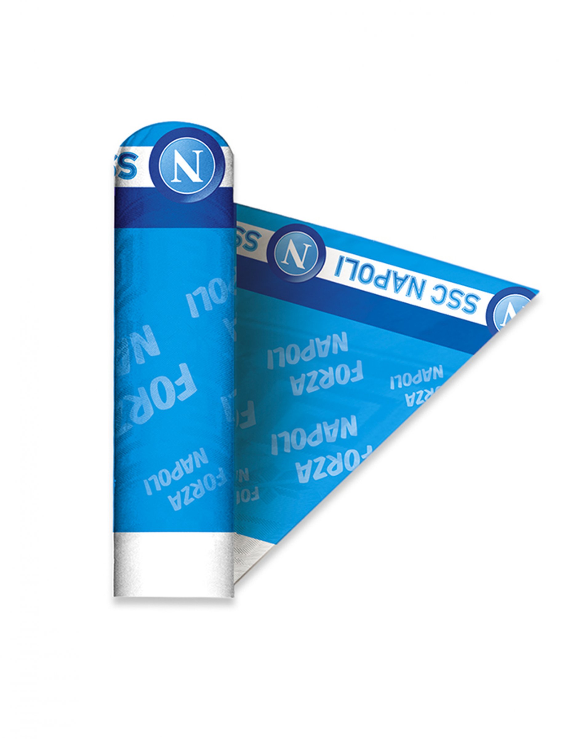 Nappe en papier napoli bleue 1,20 x 5 m