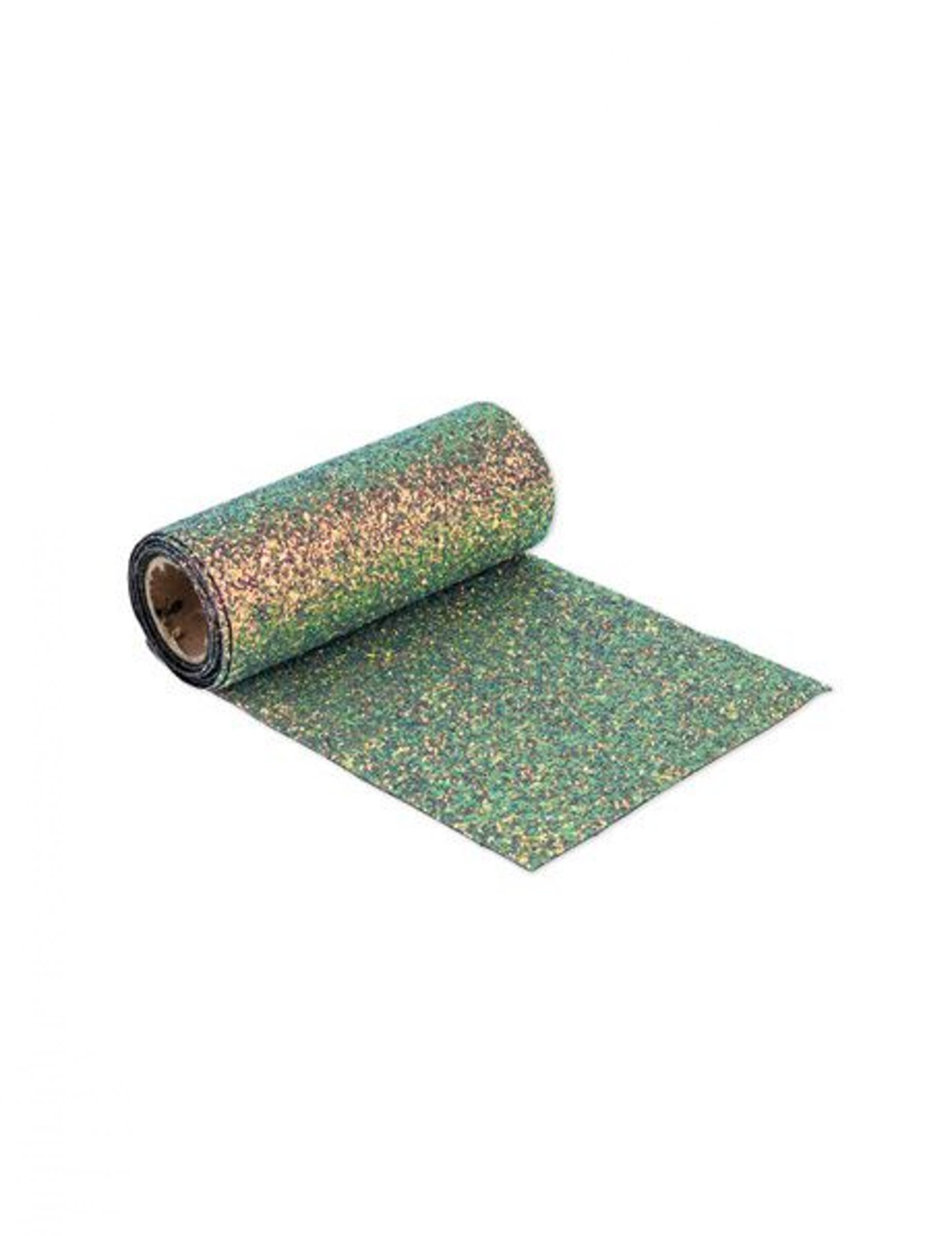 Chemin de table iridescent paillettes irisées bleues 15 cm x 1,5 m