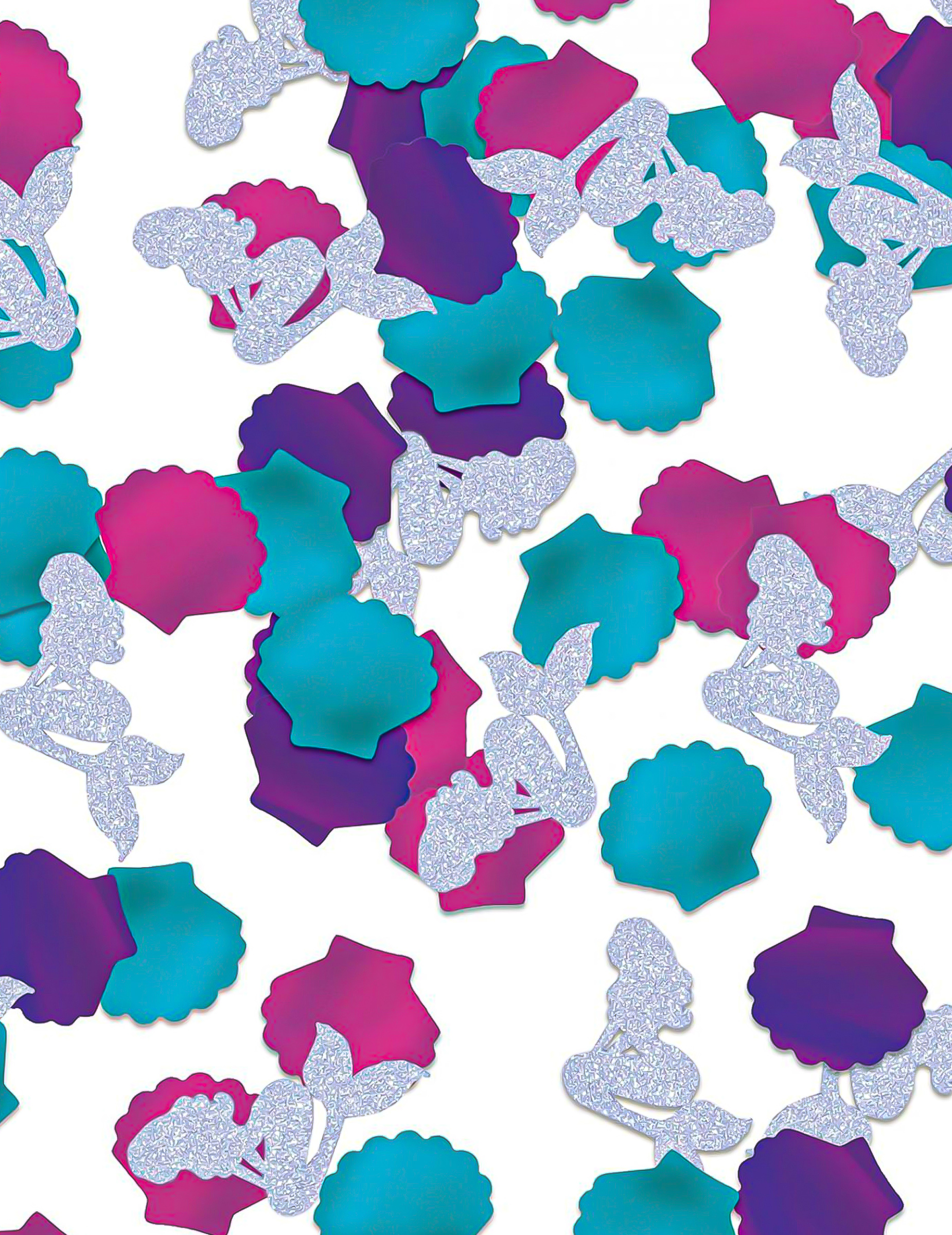 Confettis de table sirène pailletées 28g
