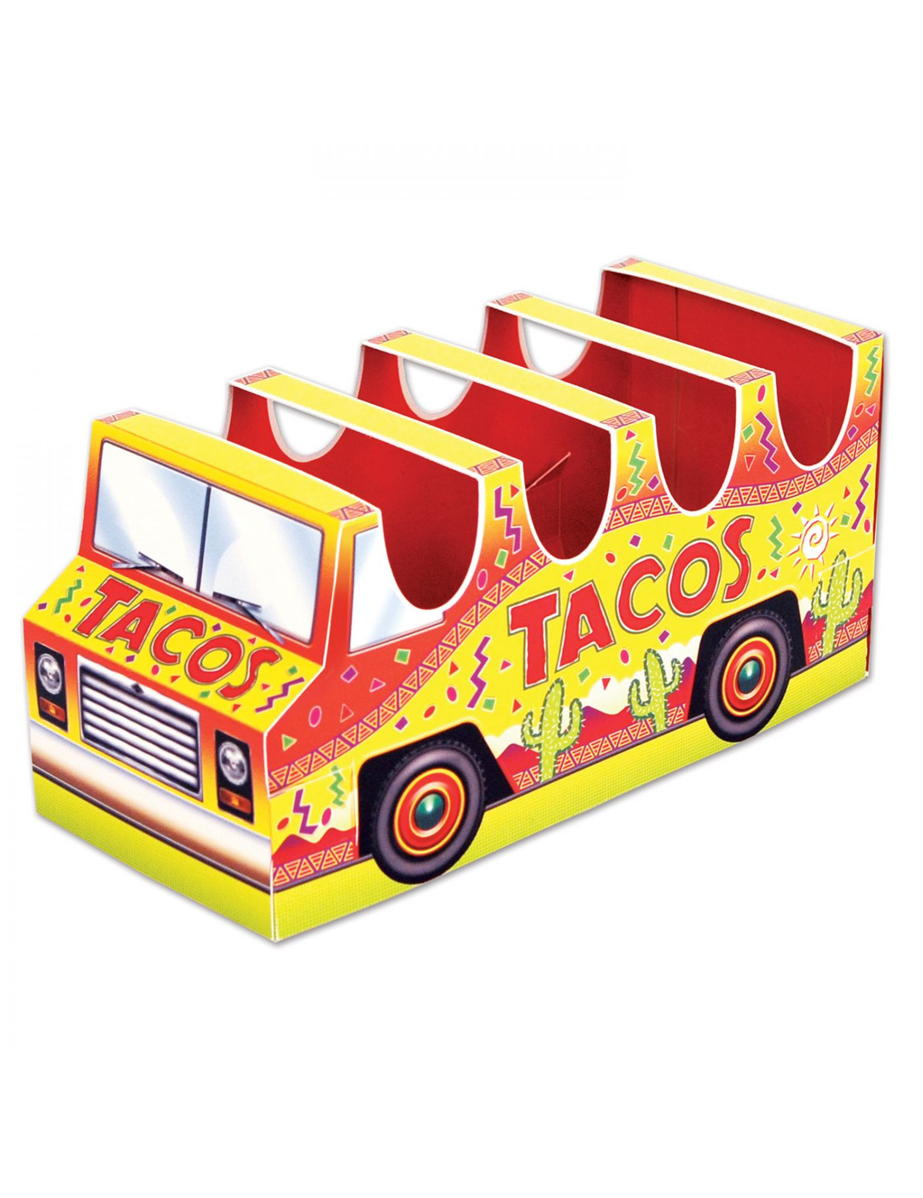 Centre de table en carton 3D camion tacos 12 x 25 cm
