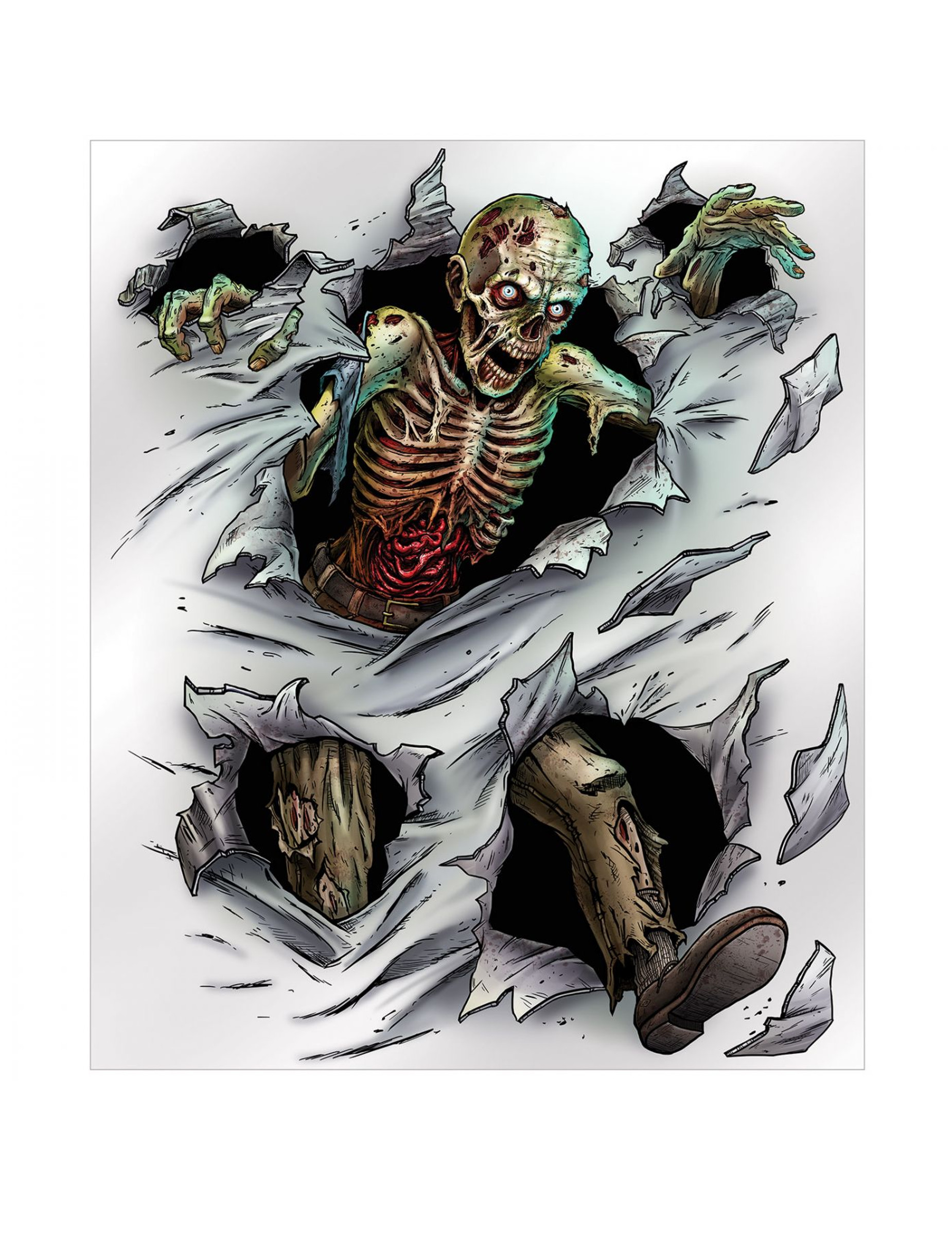 Affiche murale zombie 152 x 182 cm