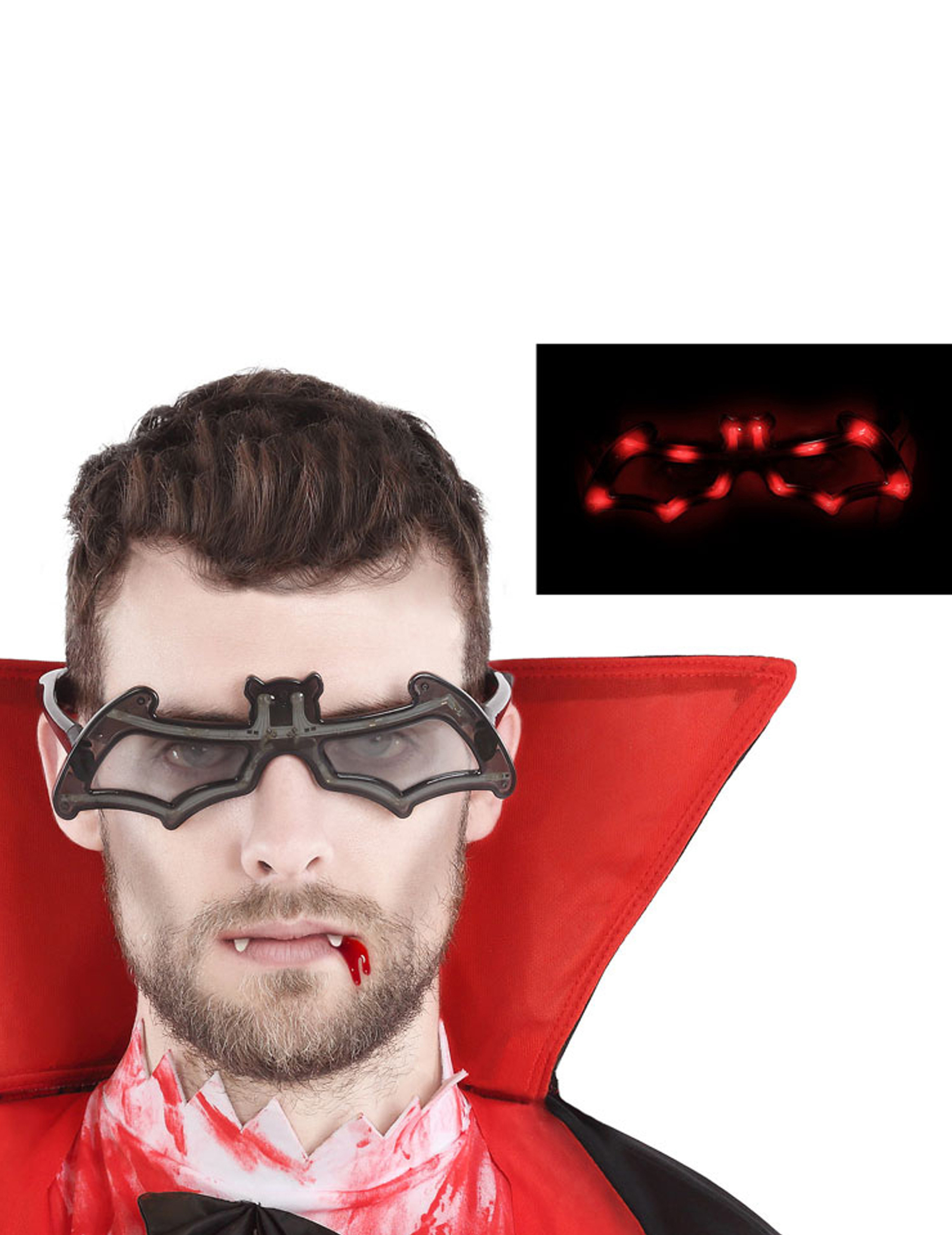 Lunettes chauve-souris lumineuses adulte