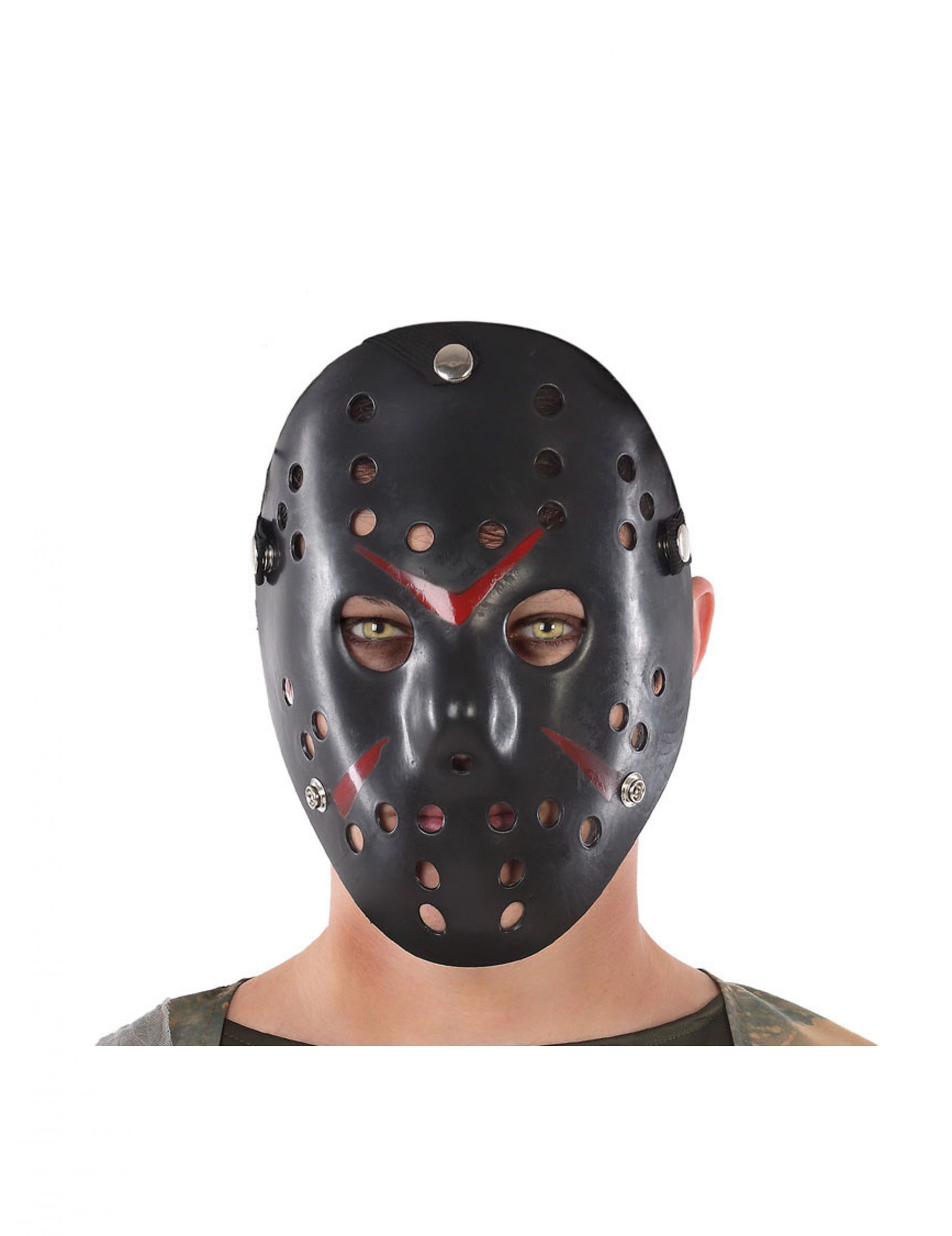 Masque de hockey noir adulte