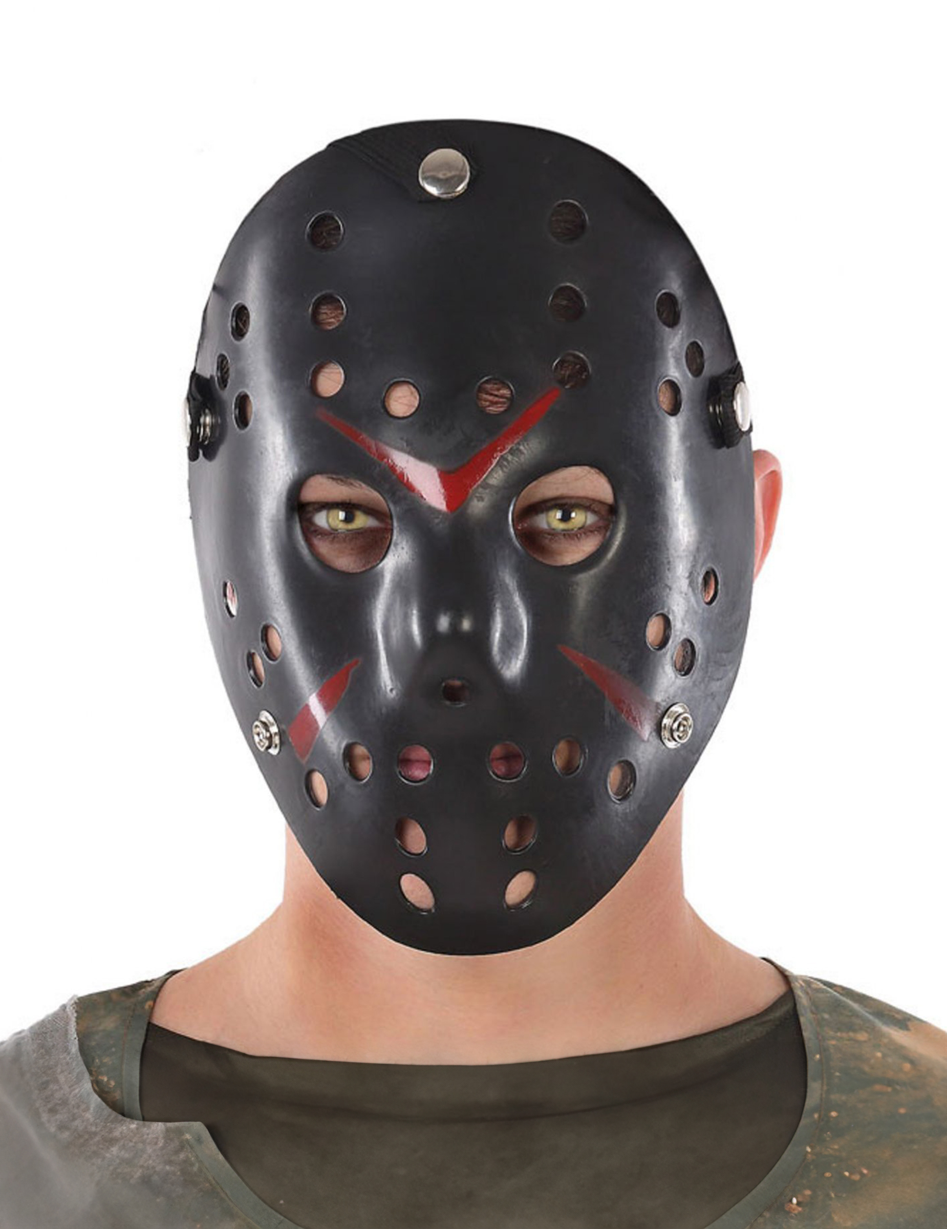 Masque de hockey noir adulte