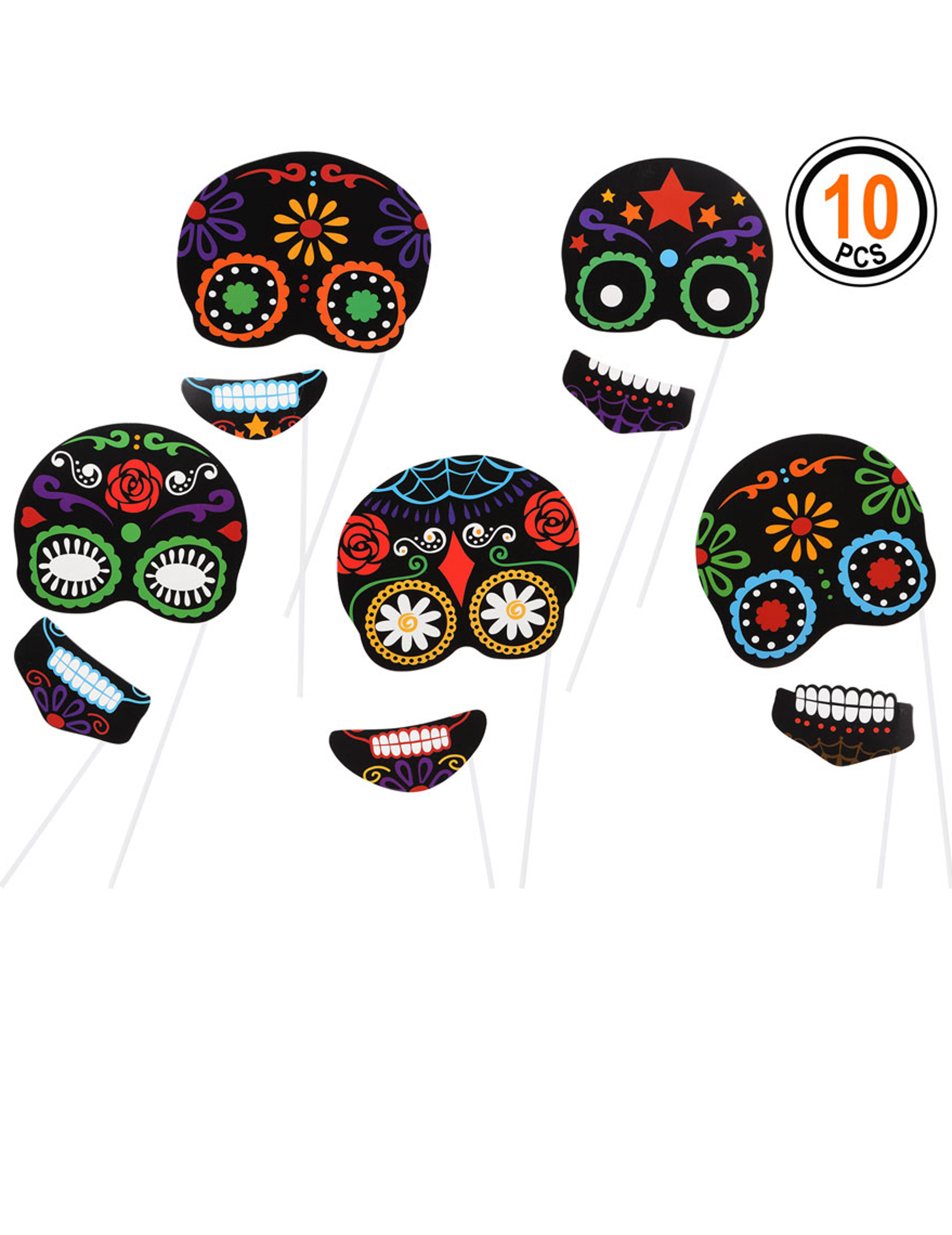 10 accessoires photobooth dia de los muertos