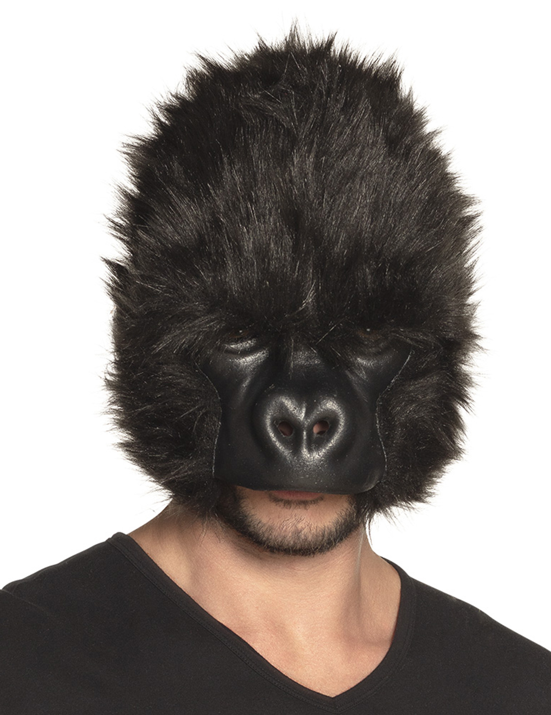 Masque gorille peluche adulte