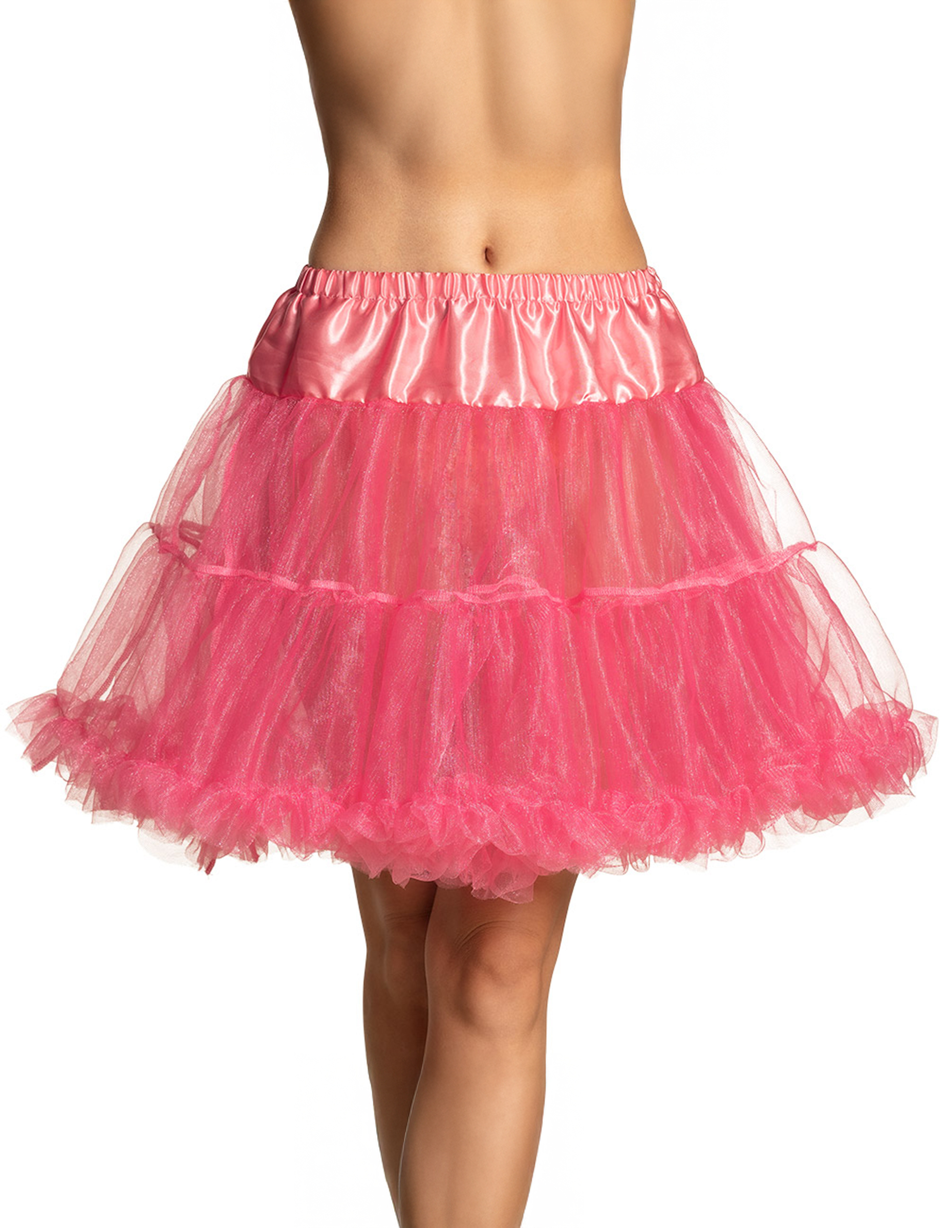 Jupon mi-long rose femme