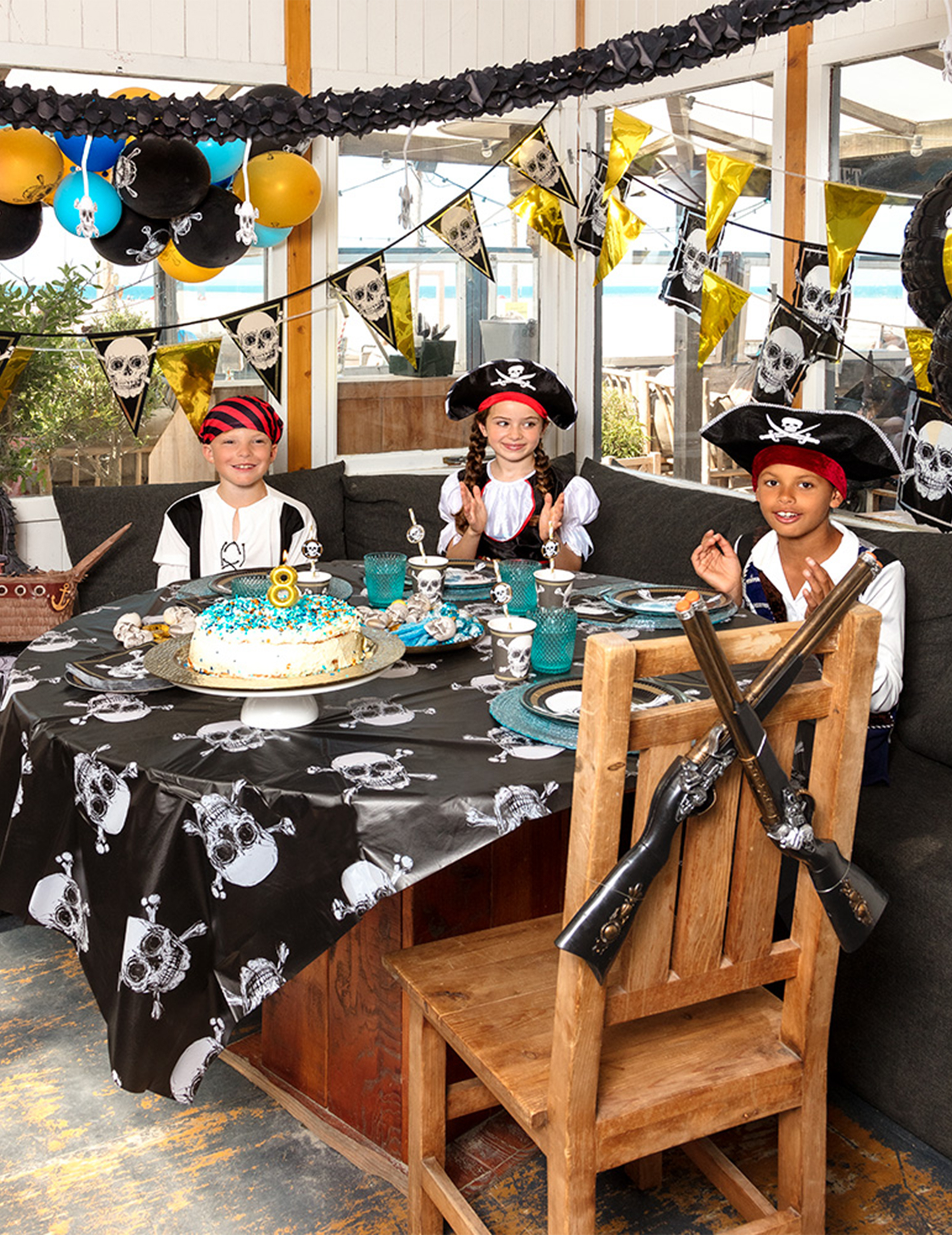 Drapeau Pirate Jolly Roger 90 x 150 cm