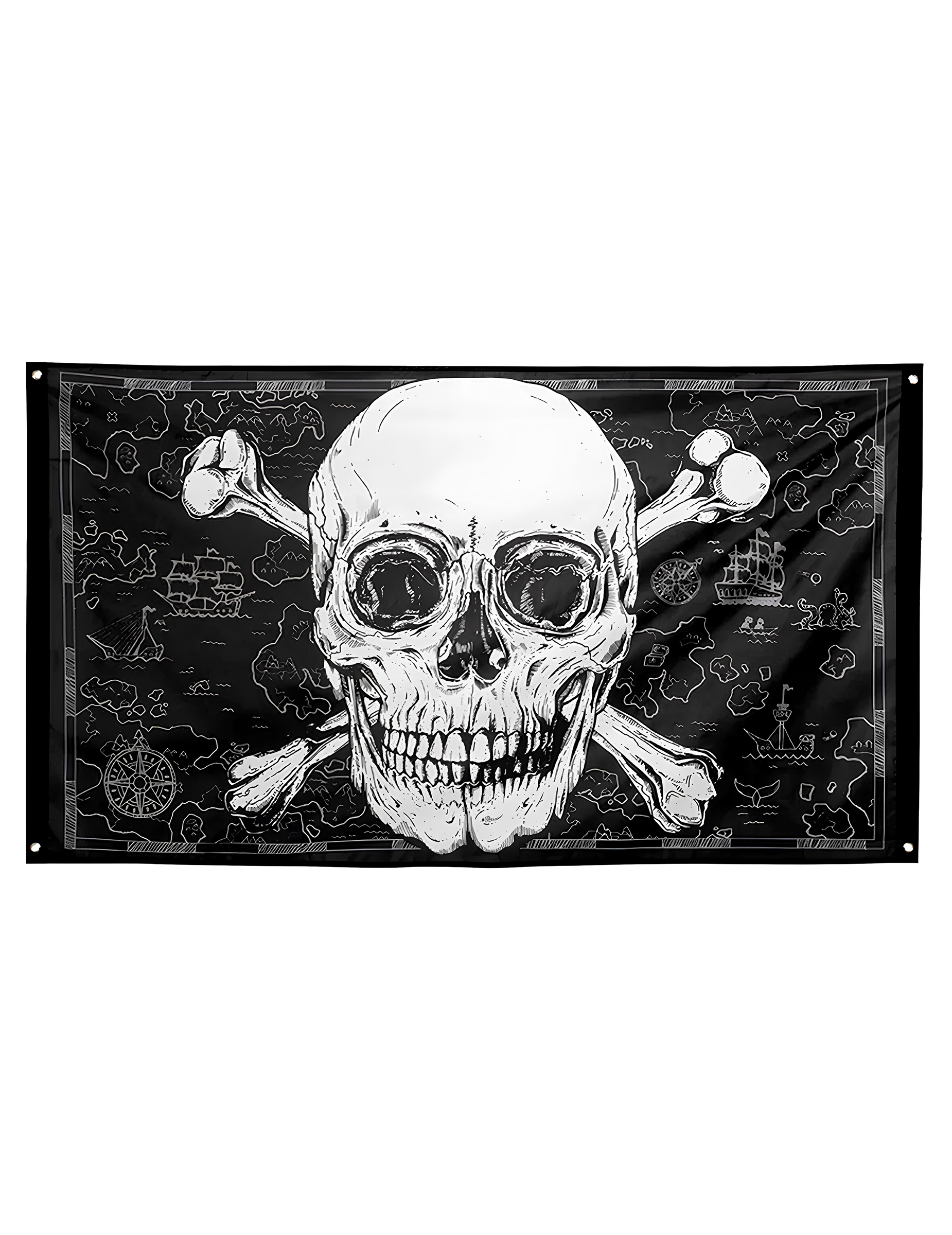Drapeau Pirate Jolly Roger 90 x 150 cm