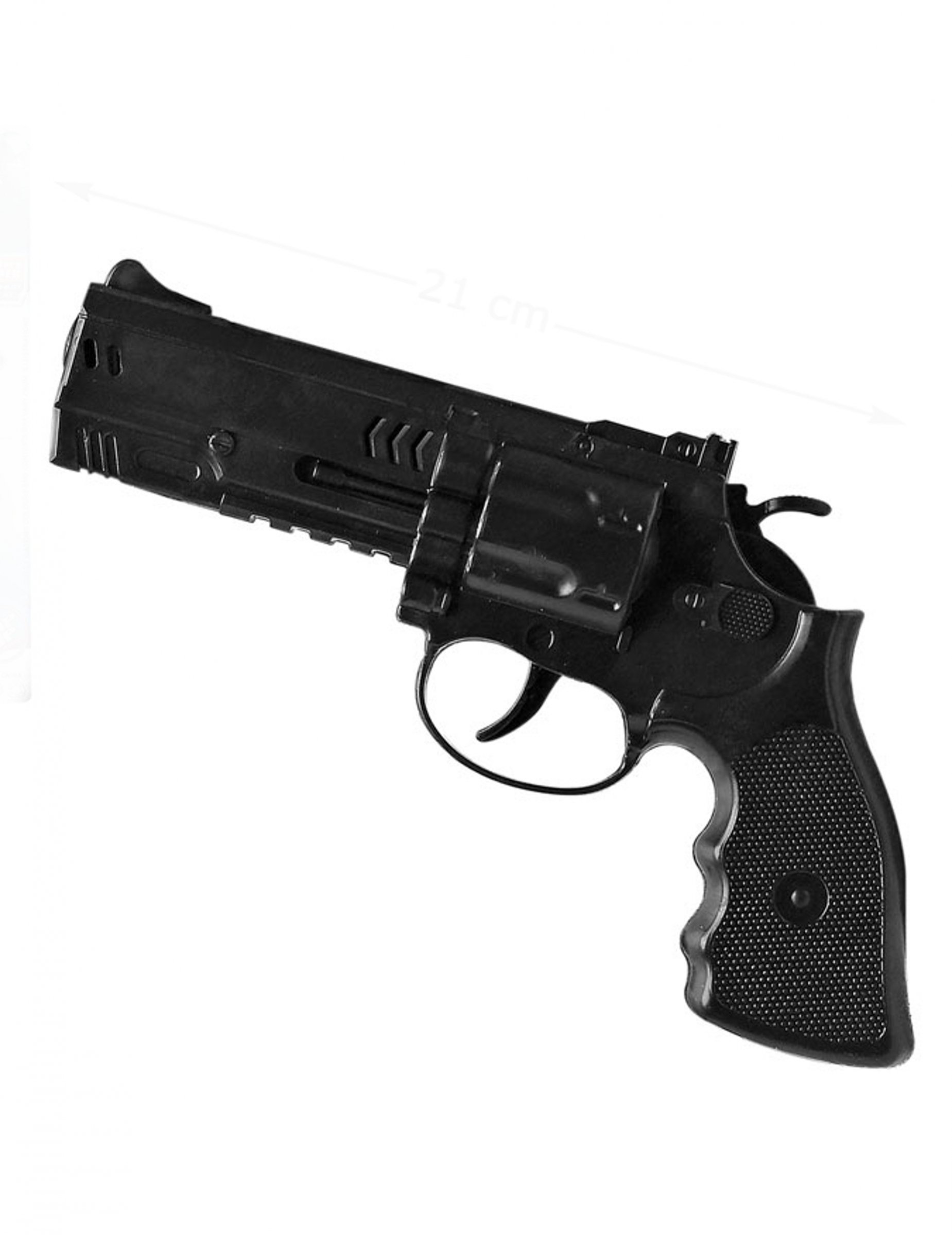 Pistolet noir 21 cm