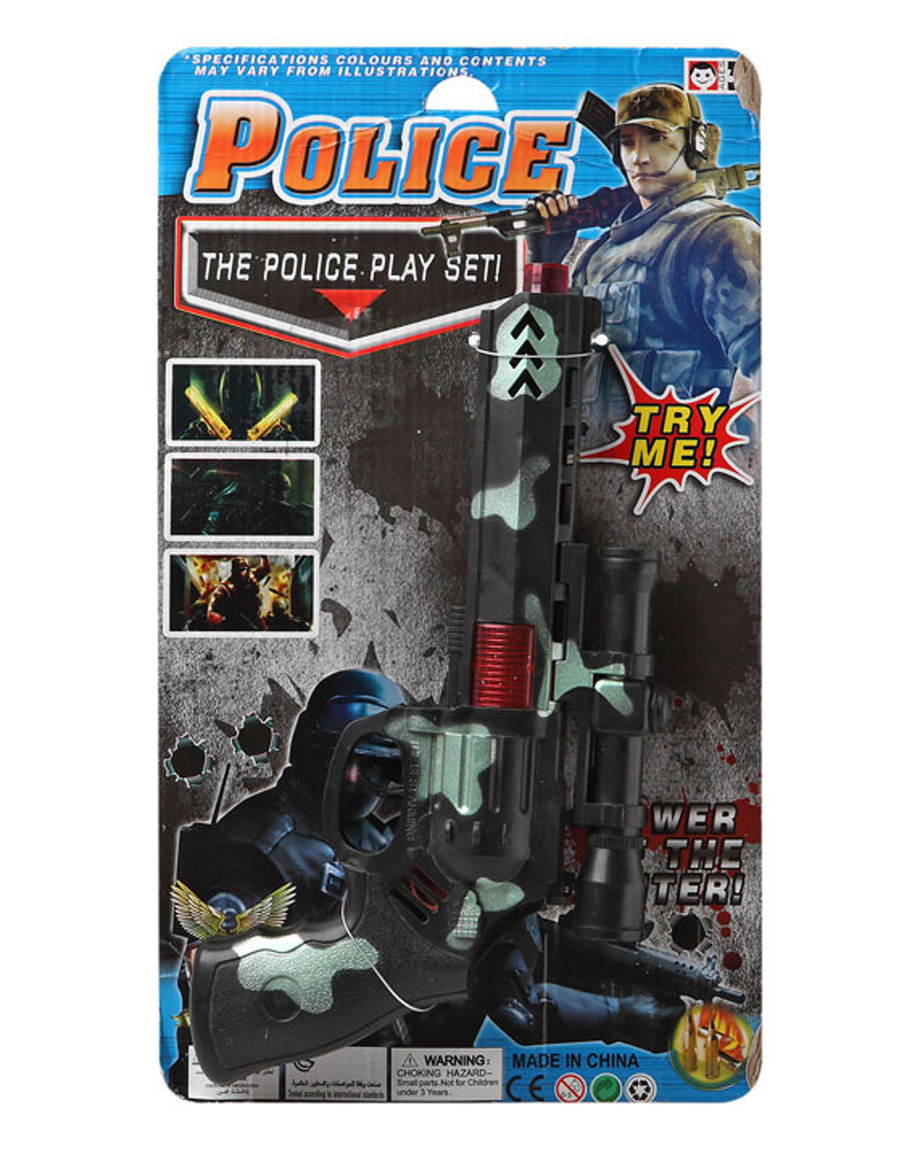 Pistolet vert et noir