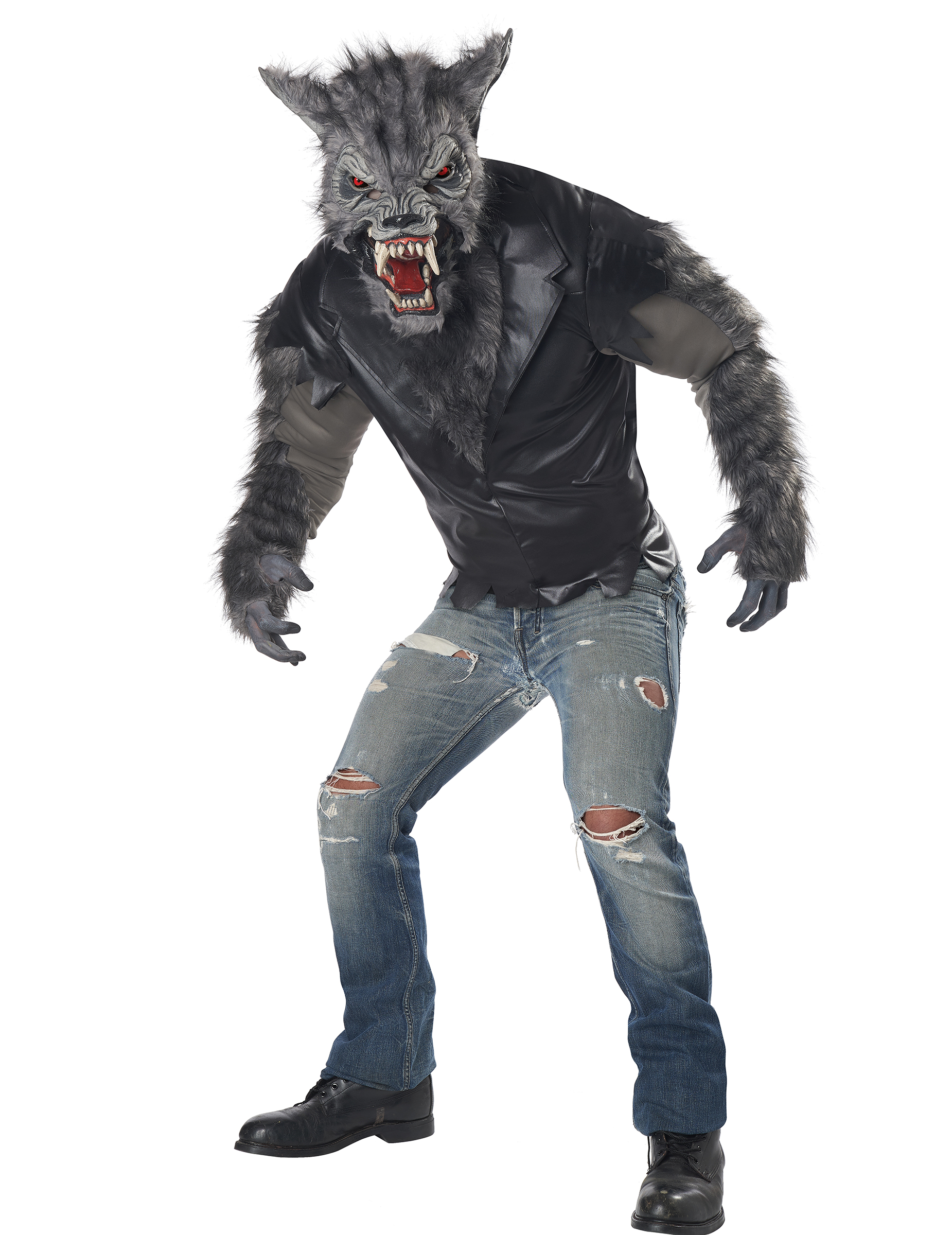 Déguisement loup garou en perfecto luxe adulte