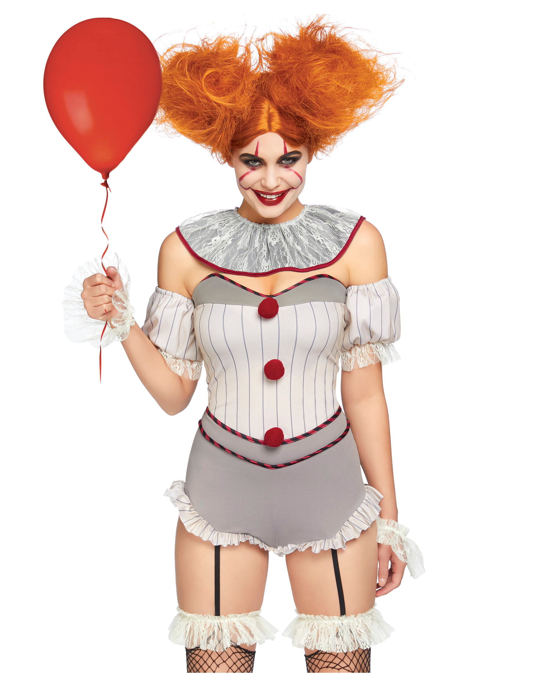 Déguisement luxe clownette tueuse sexy femme