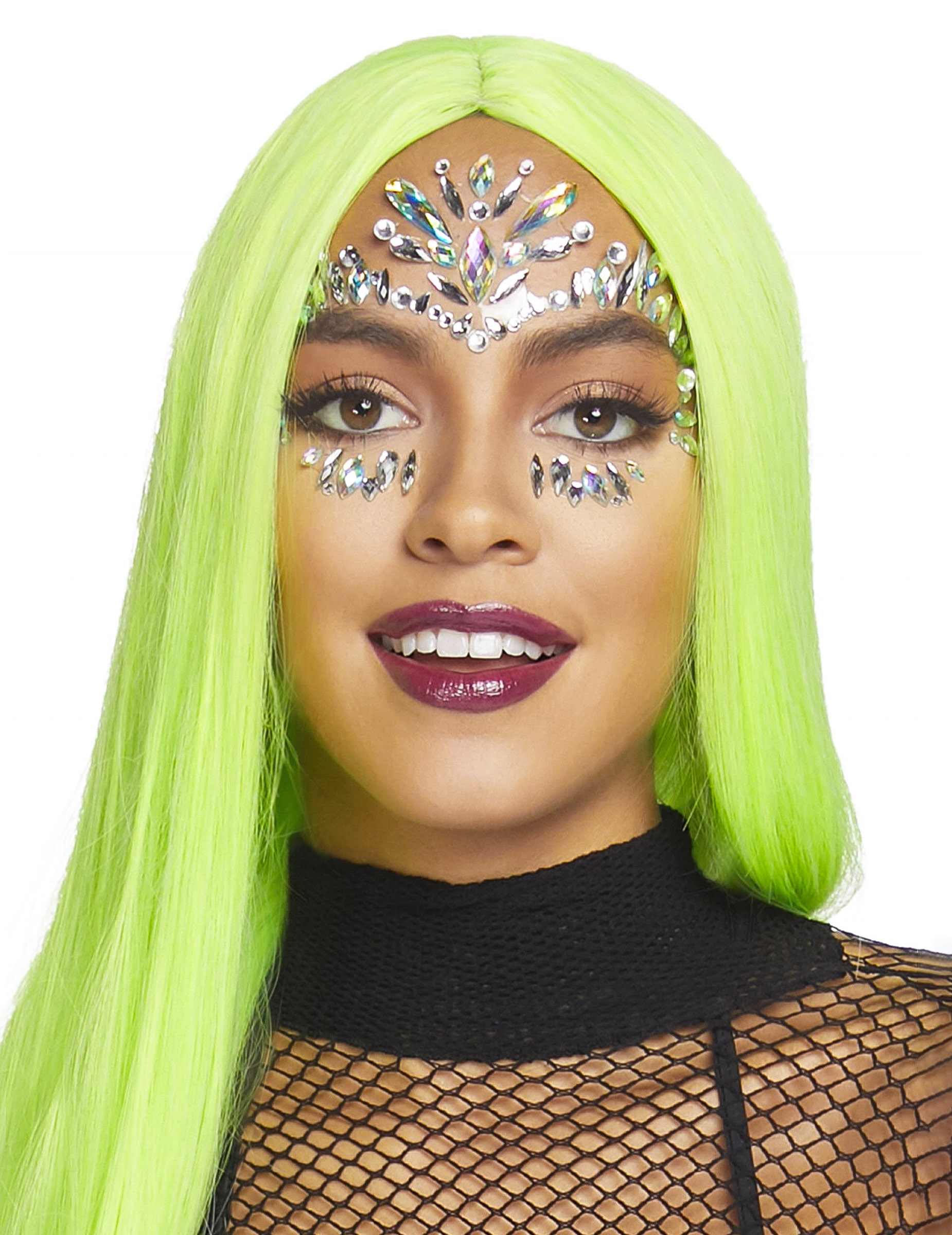 Bijoux pour visage adhésifs iris