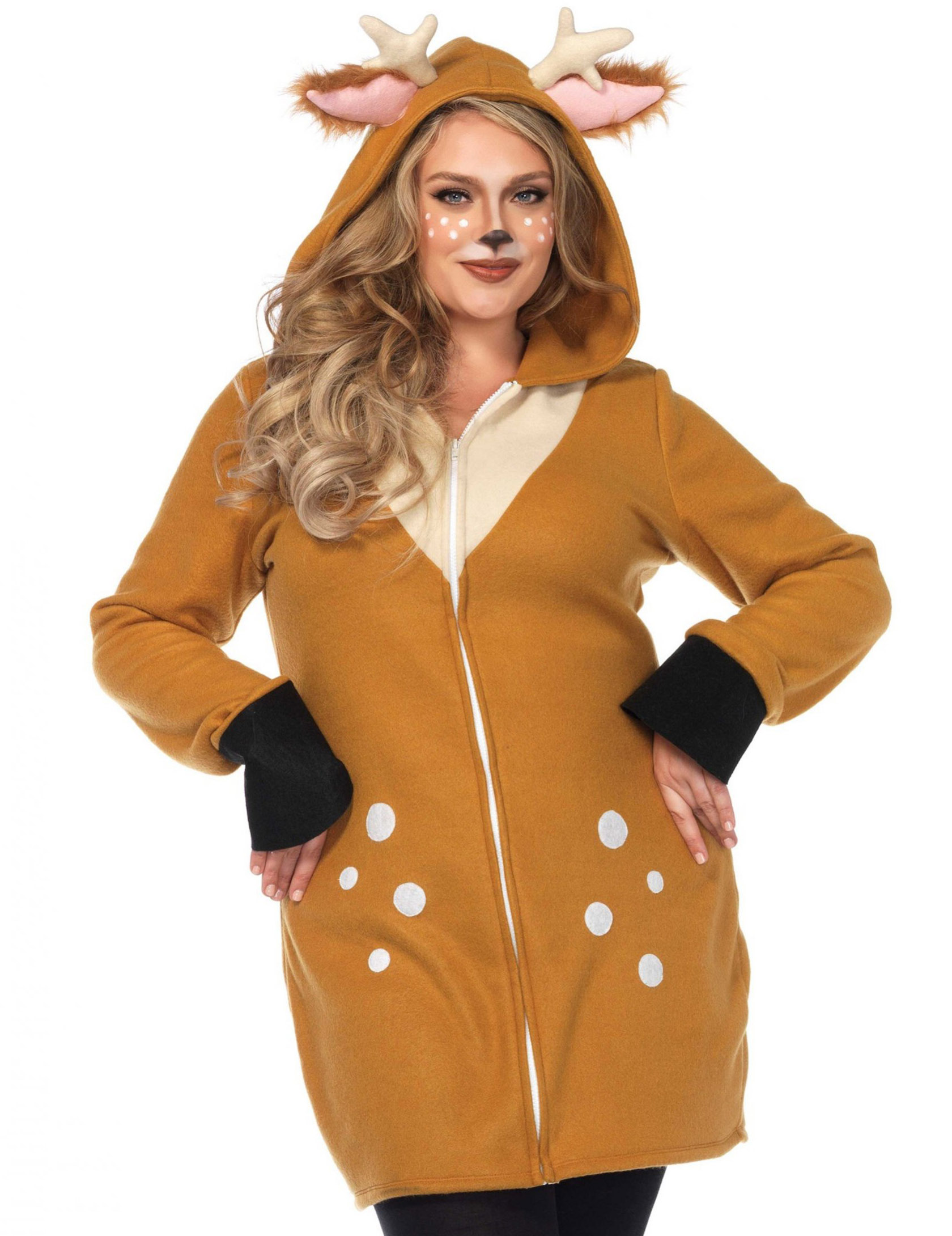 Déguisement luxe faon douillet grande taille femme