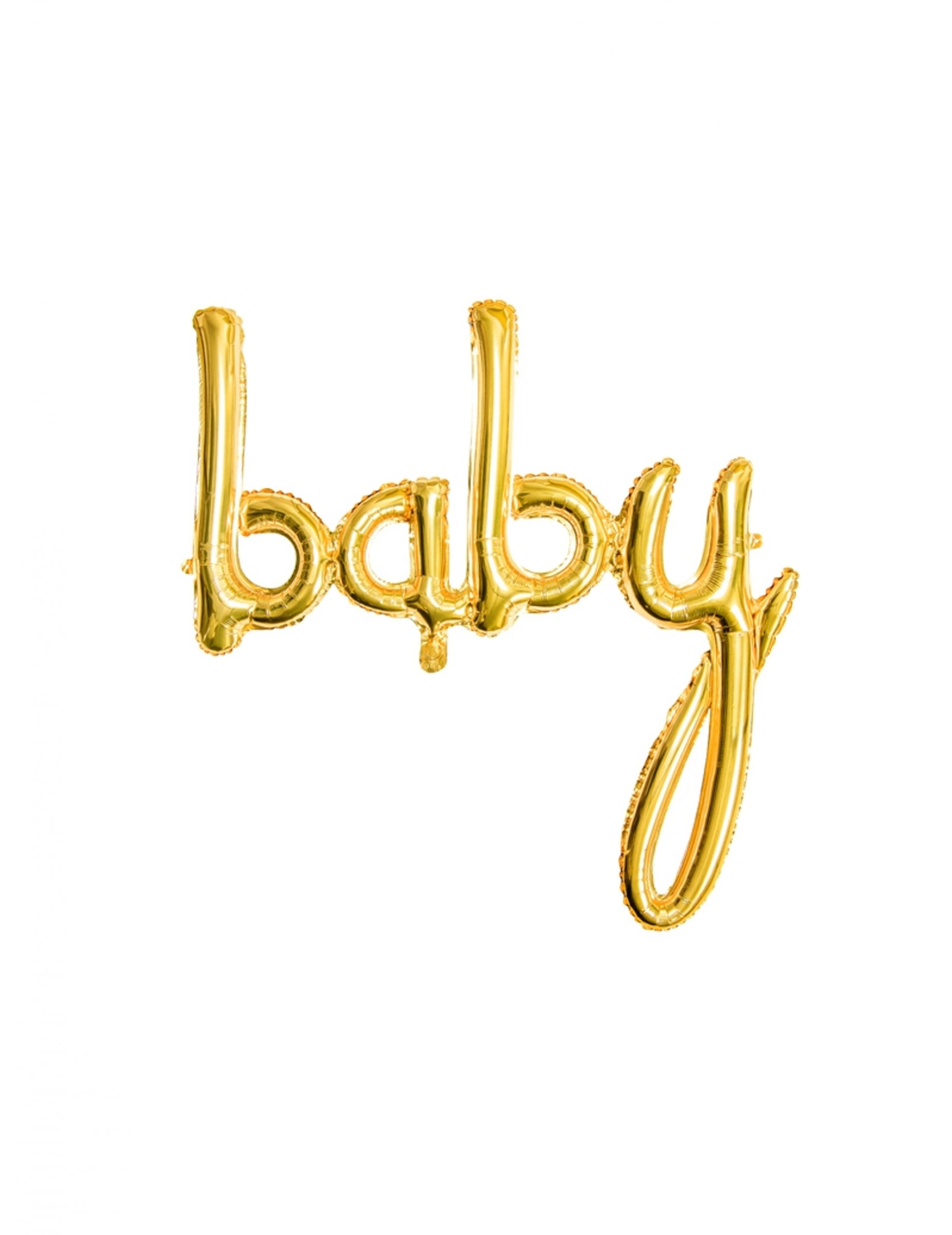 Ballon aluminium baby doré 73 x 75 cm
