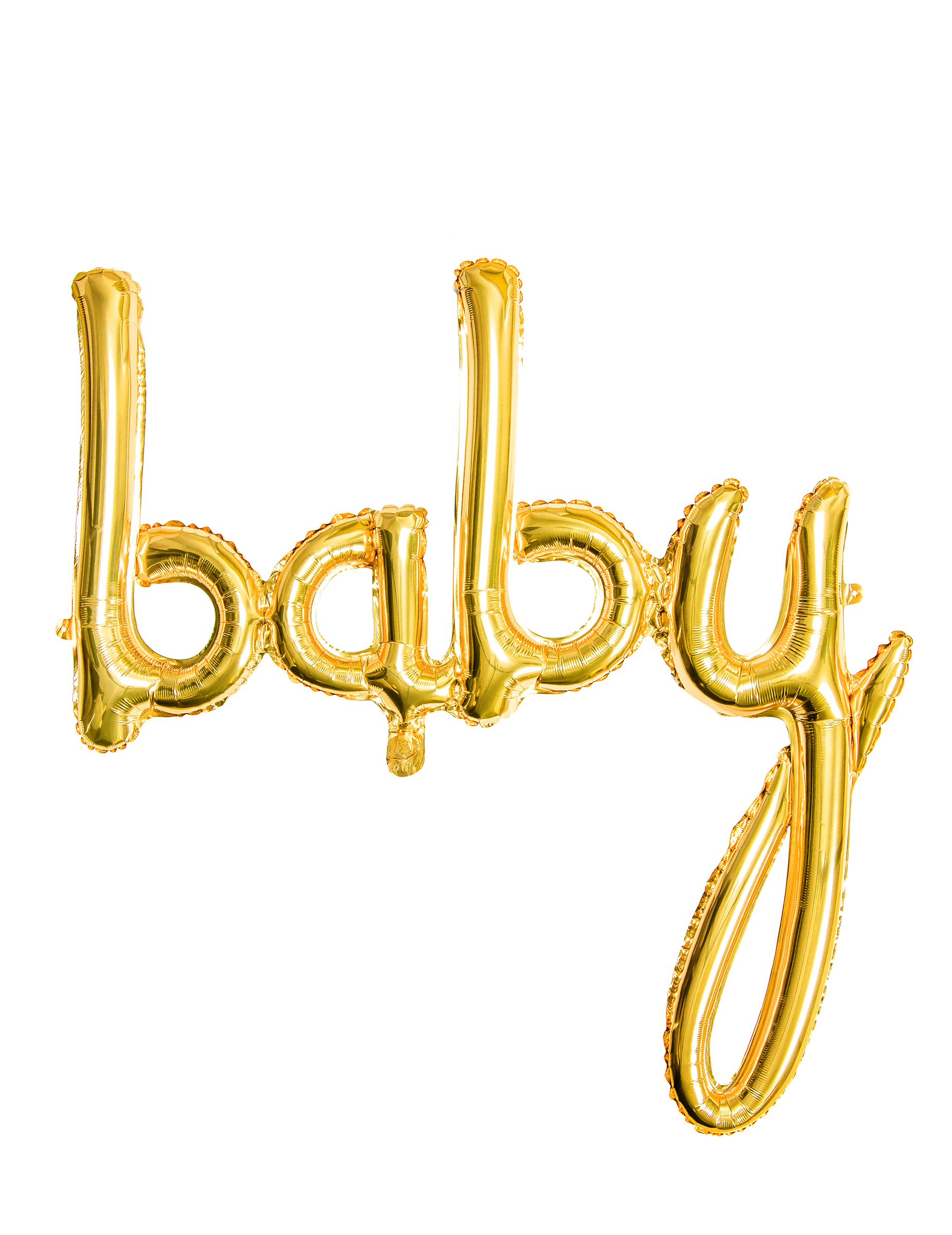 Ballon aluminium baby doré 73 x 75 cm