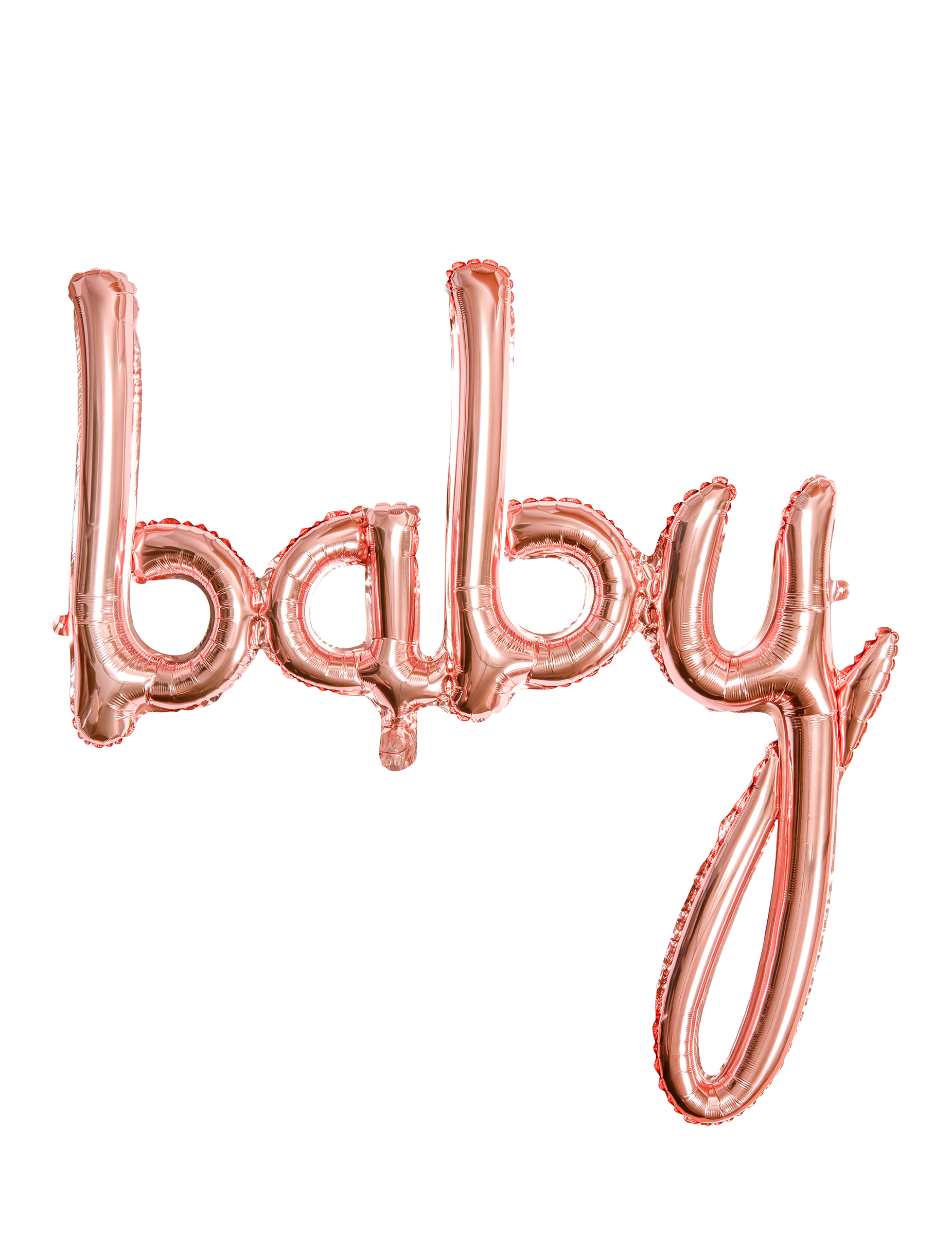 Ballon aluminium baby rose gold 73,5 x 75,5 cm