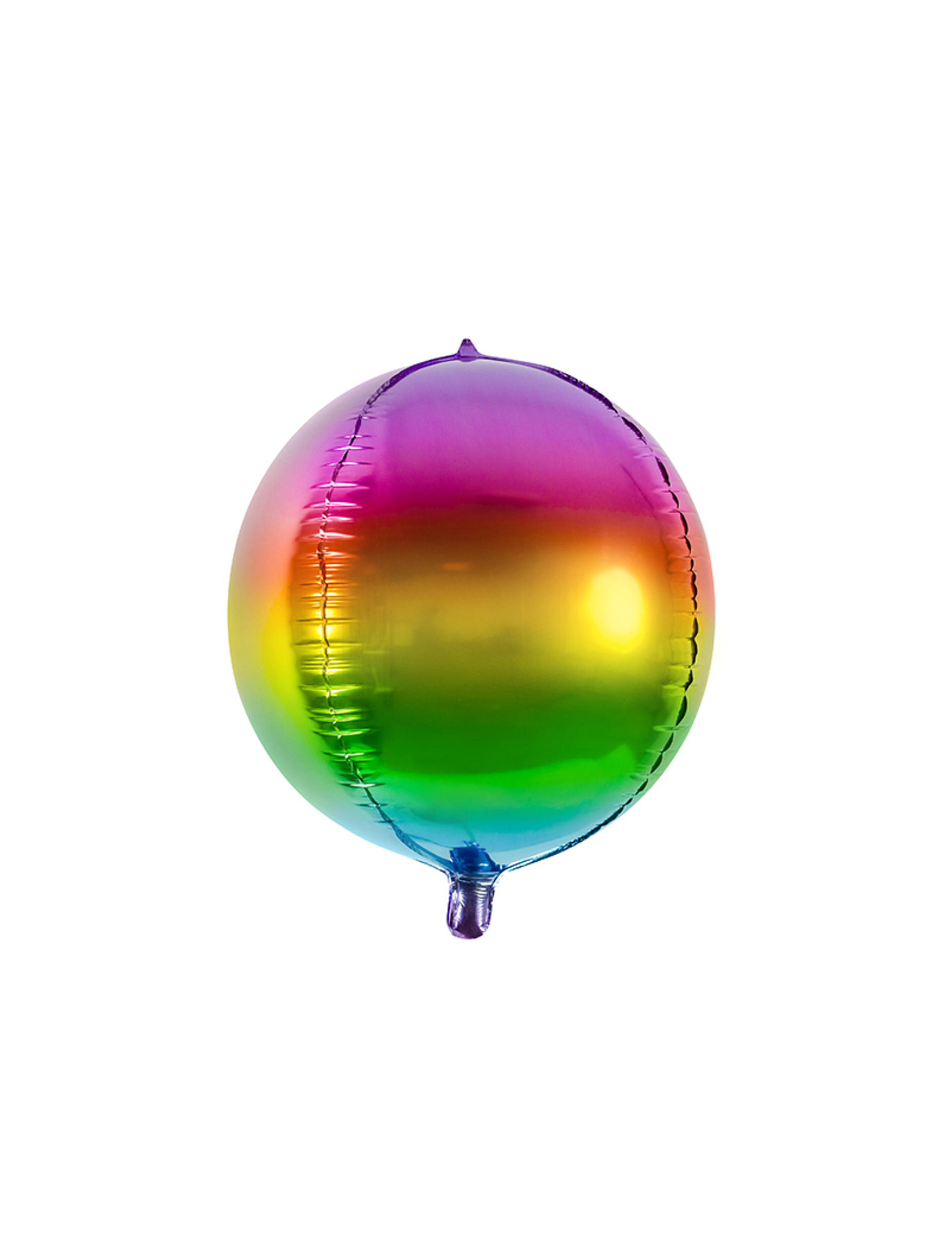 Ballon aluminium rond arc-en-ciel 40 cm