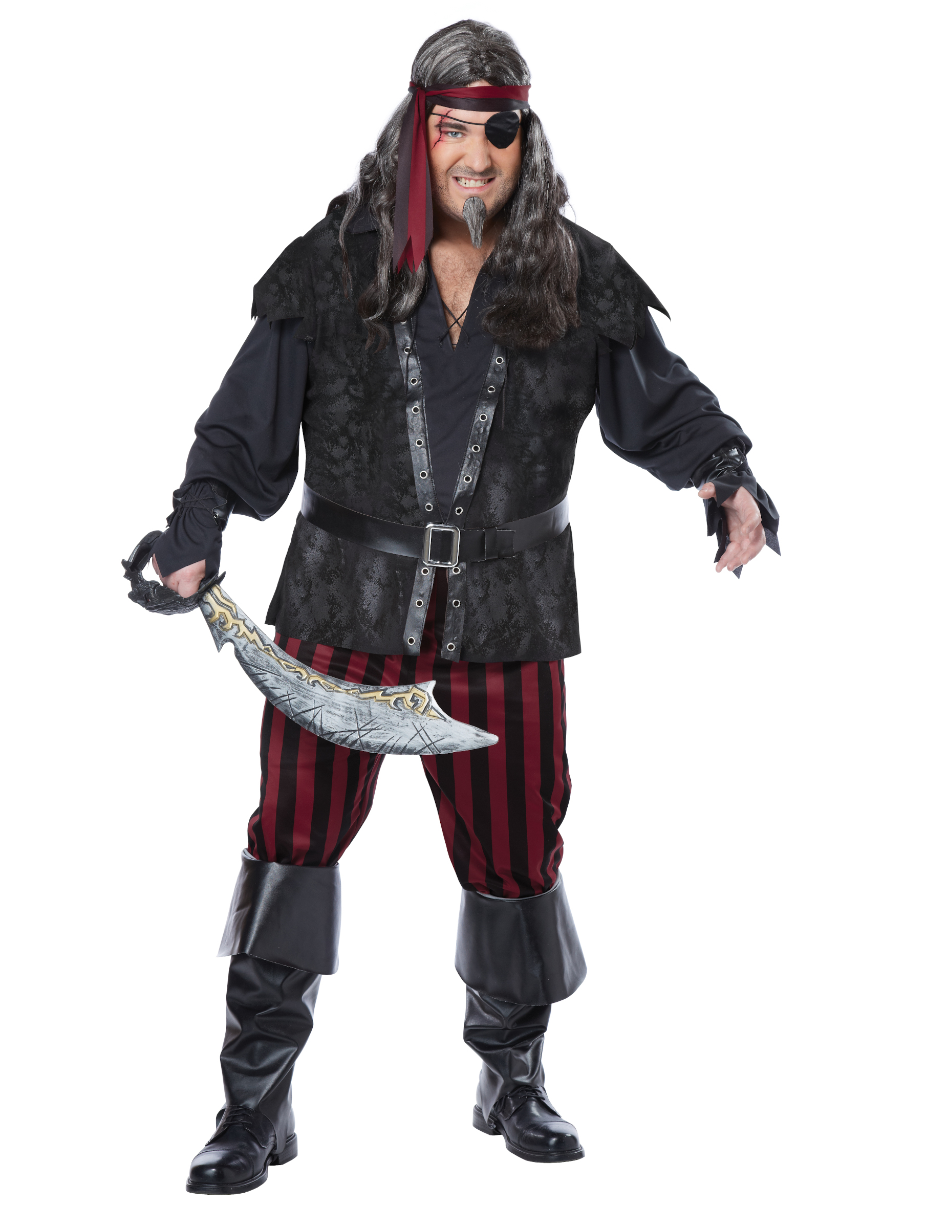 Déguisement pirate impitoyable grande taille luxe homme