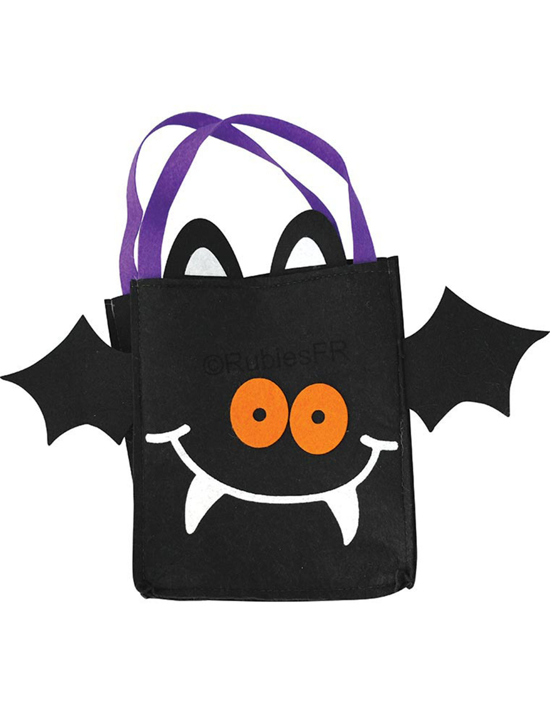 Sac à bonbons chauve souris en feutrine