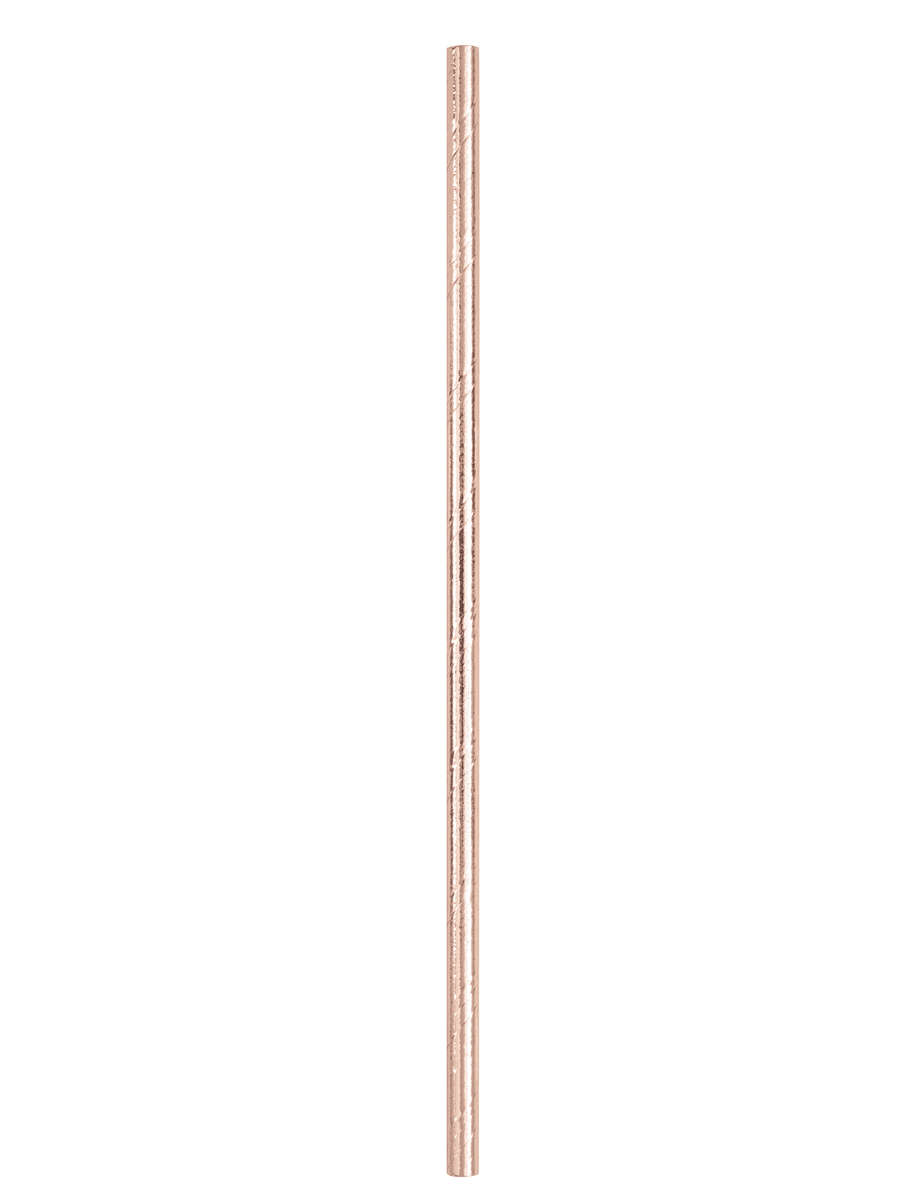 10 Pailles en carton rose gold 21 cm