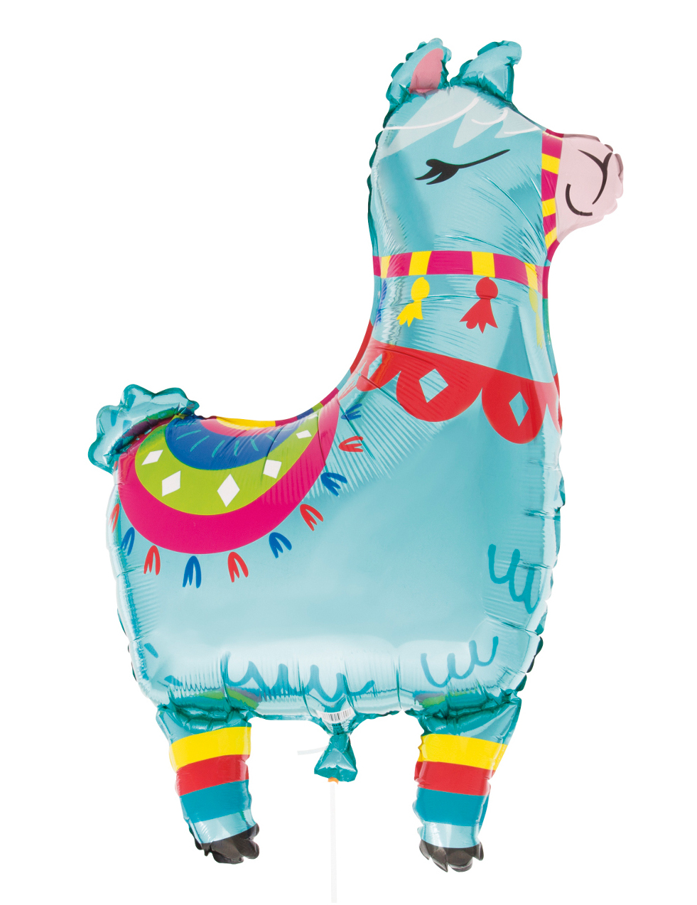 Ballon géant en aluminium lama bleu 90 cm