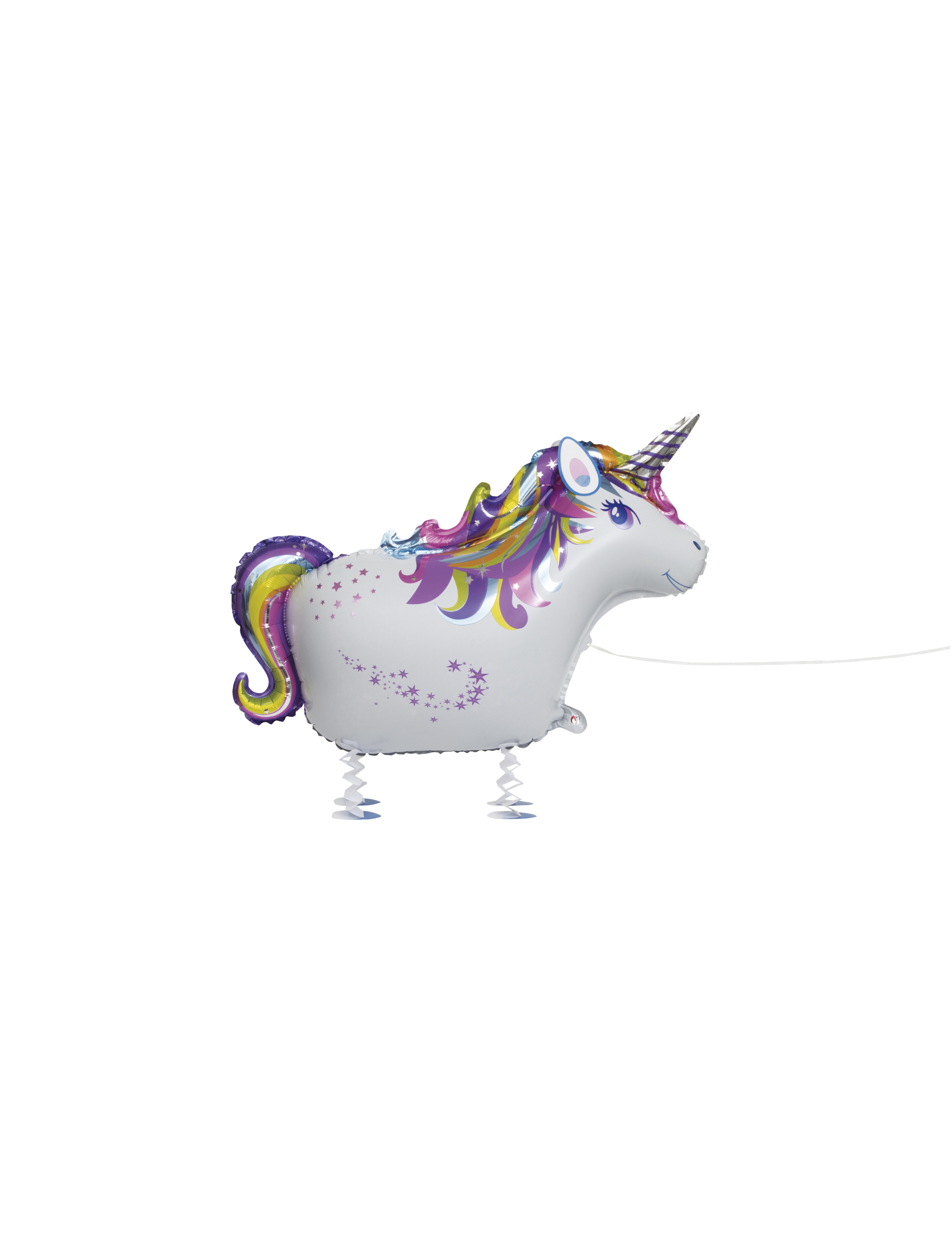 Ballon aluminium licorne marchant 86 cm