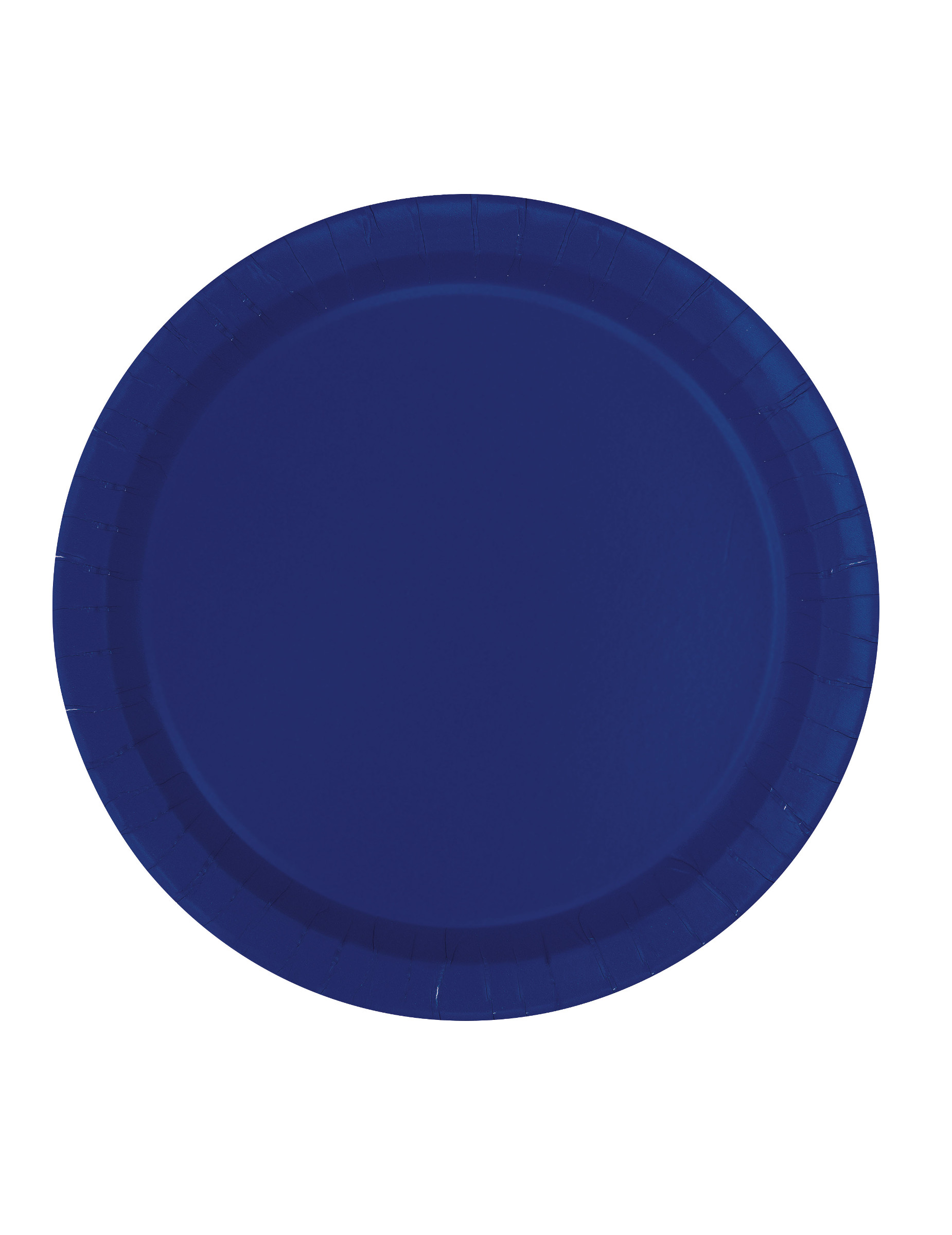 16 Assiettes en carton bleu marine 23 cm