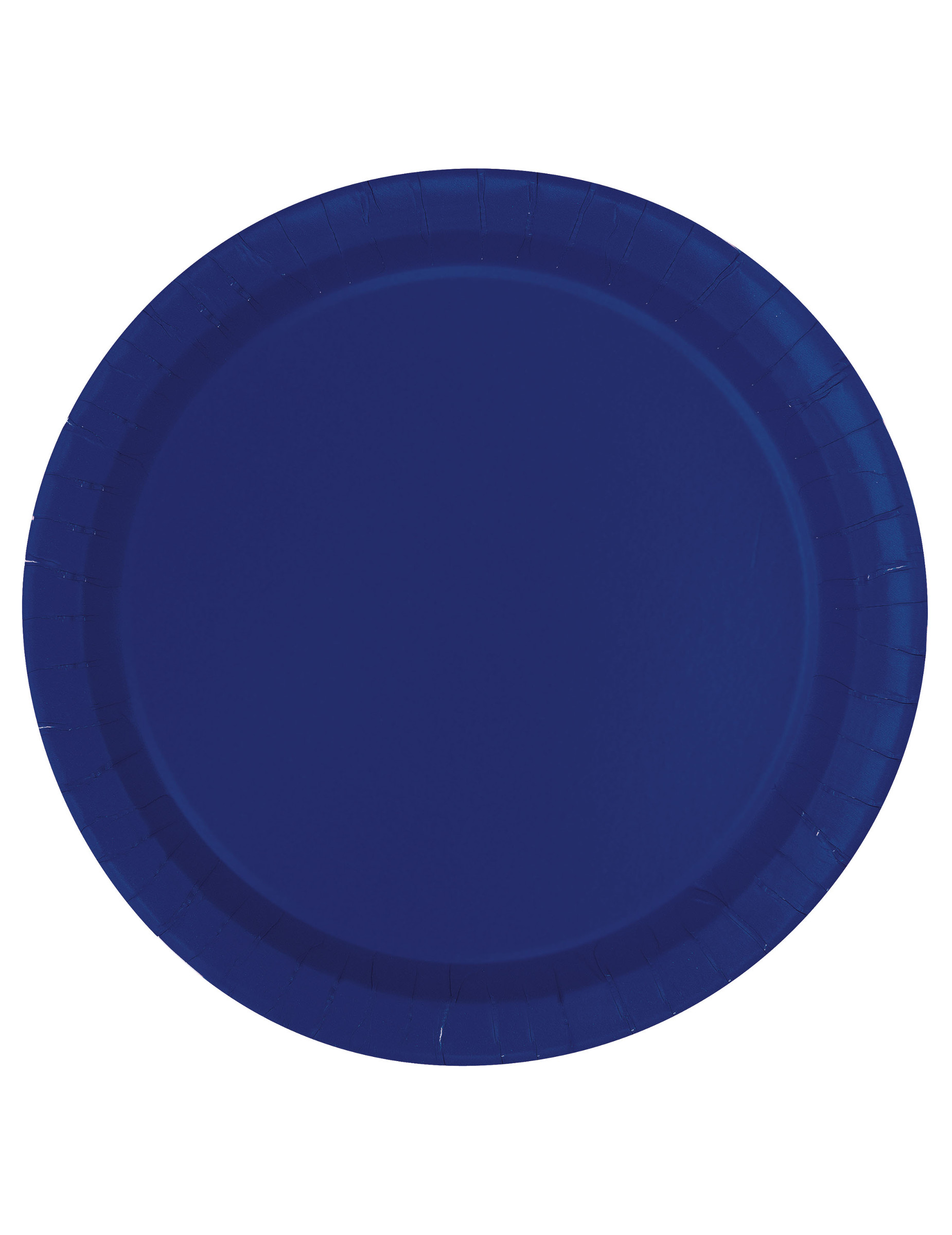 20 Petites assiettes en carton bleu marine 18 cm