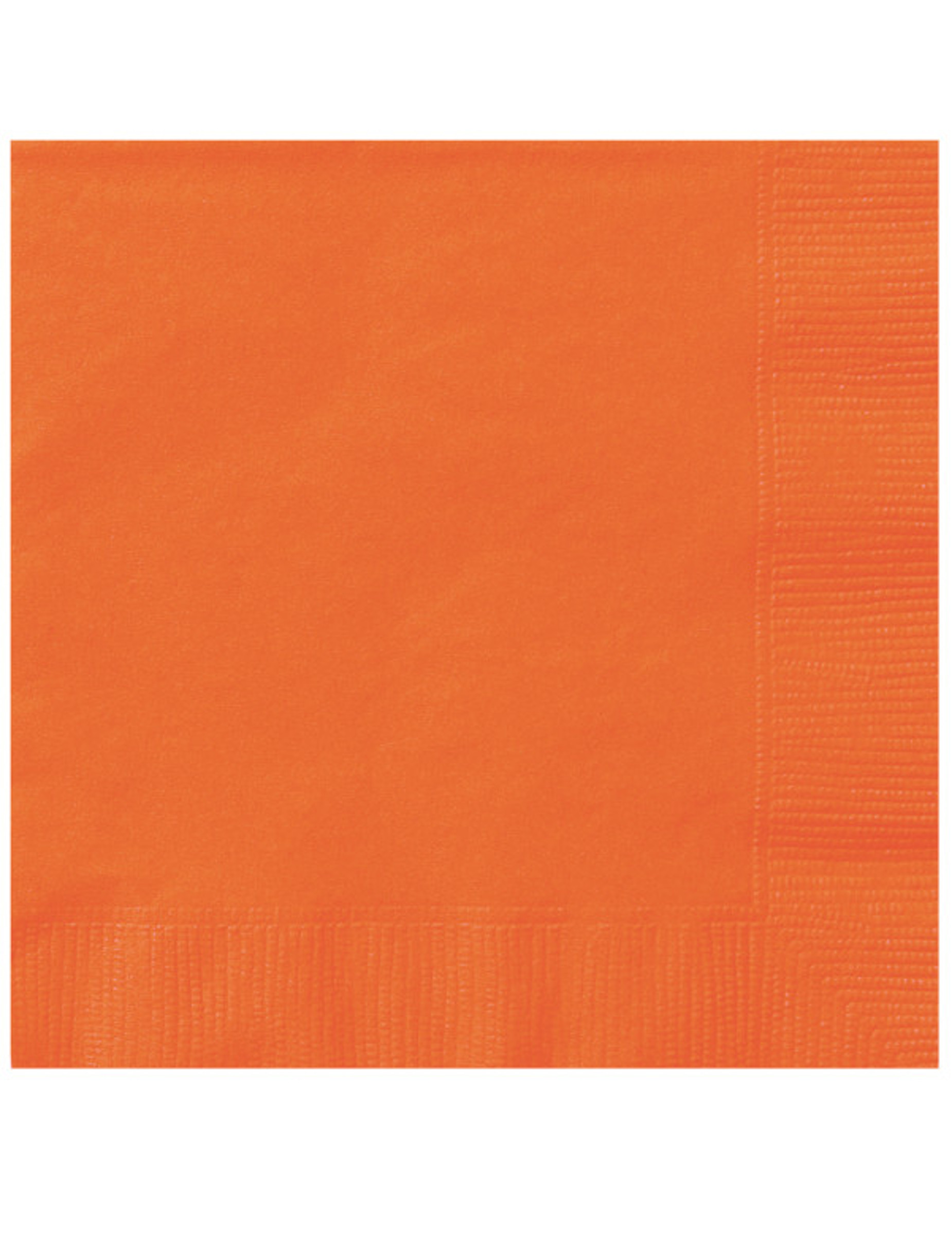 20 Petites serviettes en papier oranges 25 x 25 cm