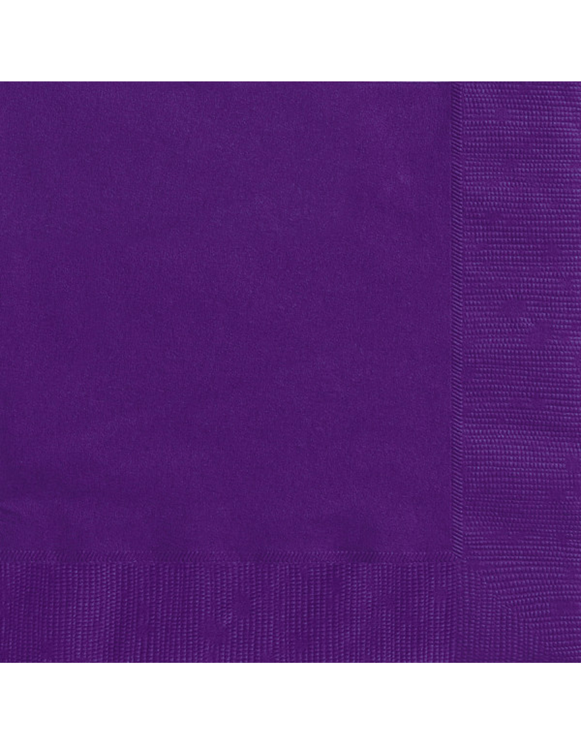 20 Petites serviettes en papier violet foncé 25 x 25 cm